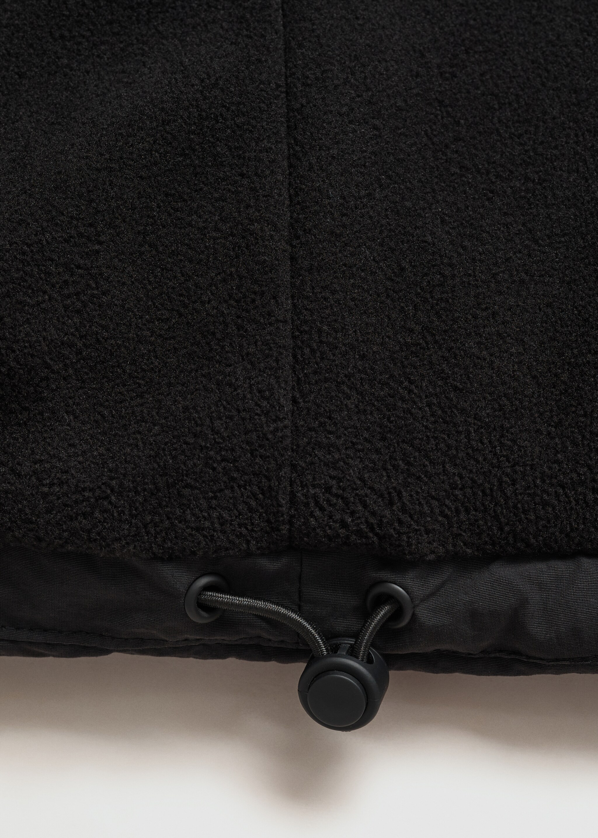 Short quilted anorak - Details of the article 0, Black. Ref: 77055629-00.
