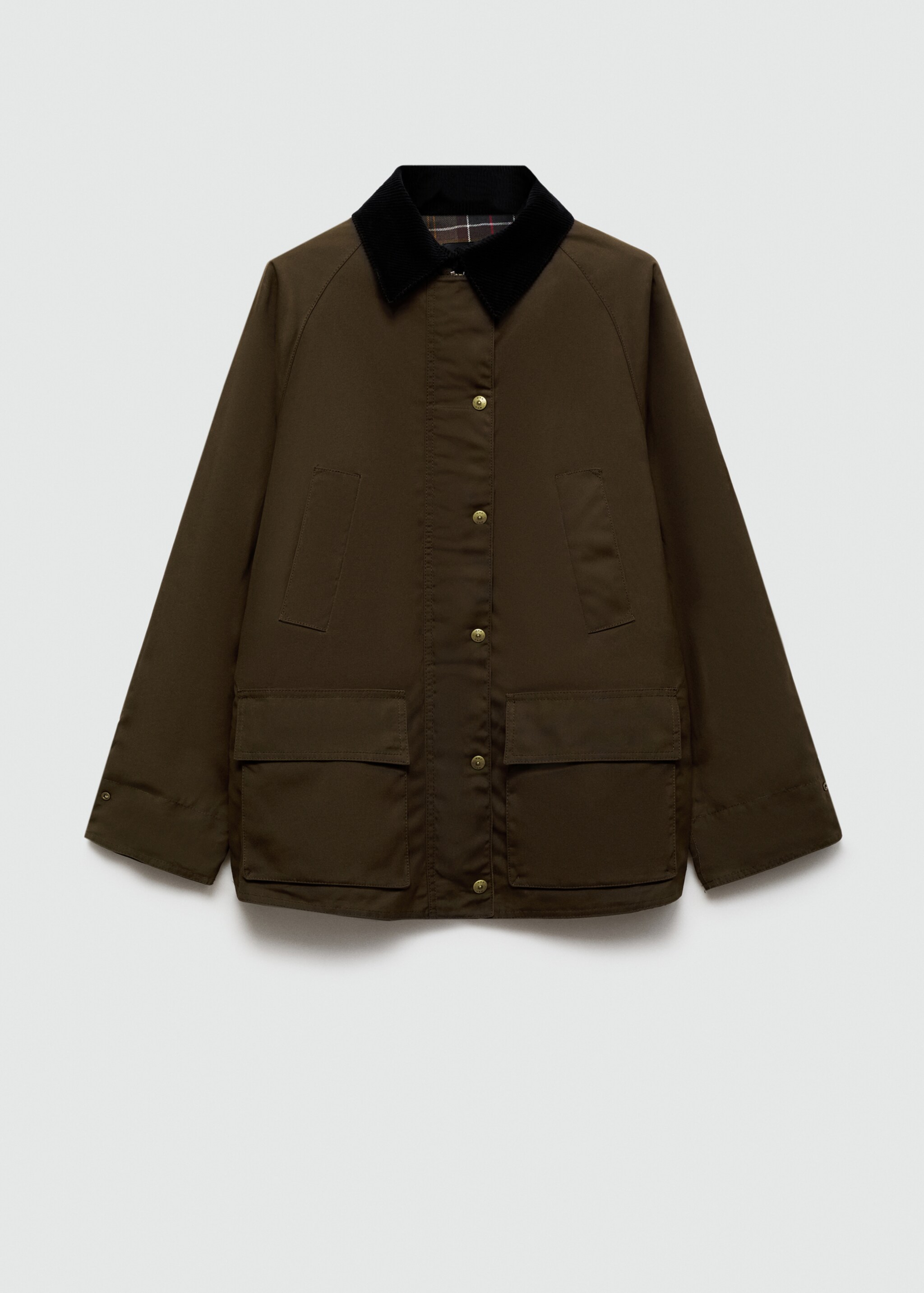 Parka efecto encerado corta - Artículo sin modelo, Marrón. Ref: 77055632-00.