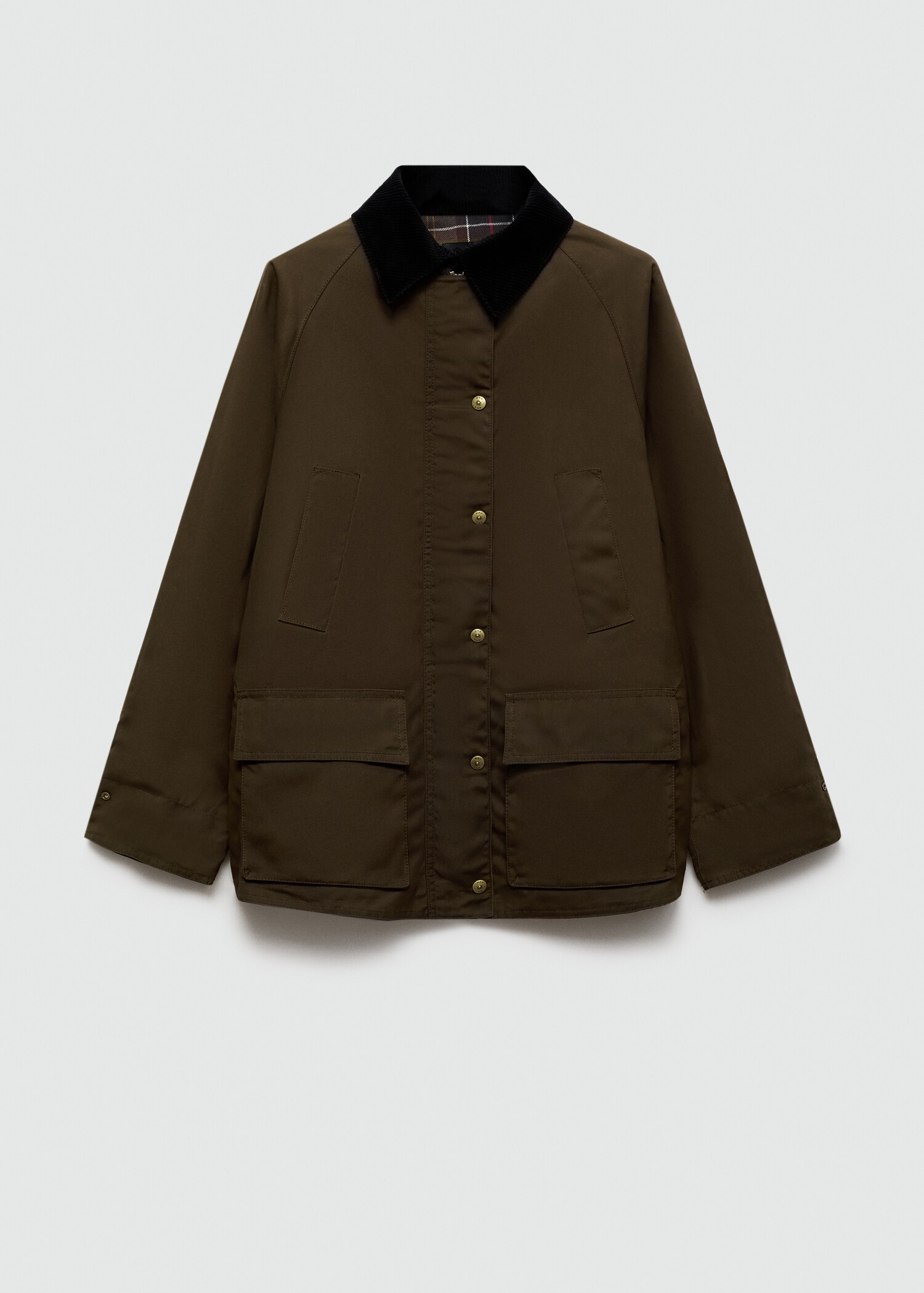 Korte parka met gecoate afwerking - Artikel zonder model