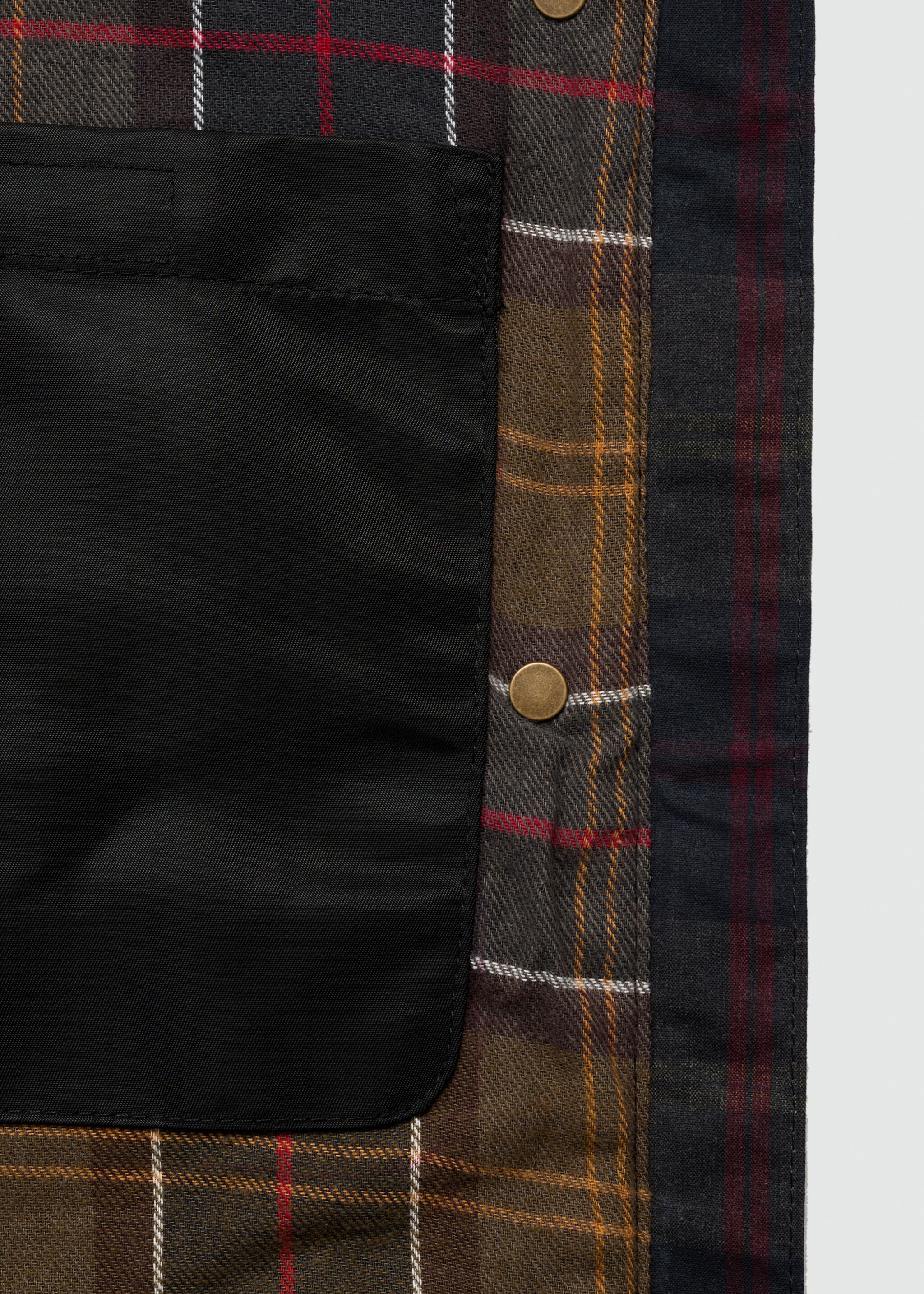 Parka efecto encerado corta - Detalle del artículo 0, Marrón. Ref: 77055632-00.