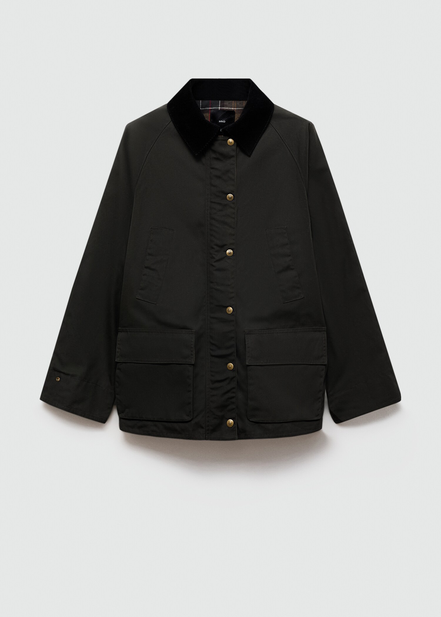 Korte parka met gecoate afwerking - Artikel zonder model