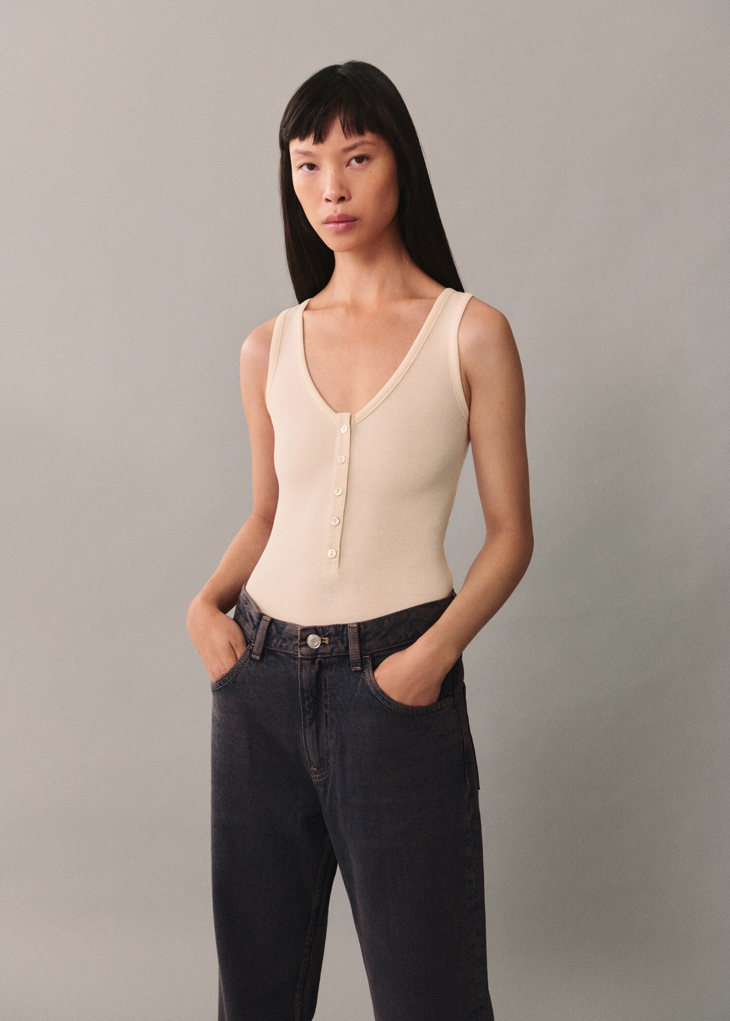 Miami medium-rise straight-fit jeans - Details of the article 1