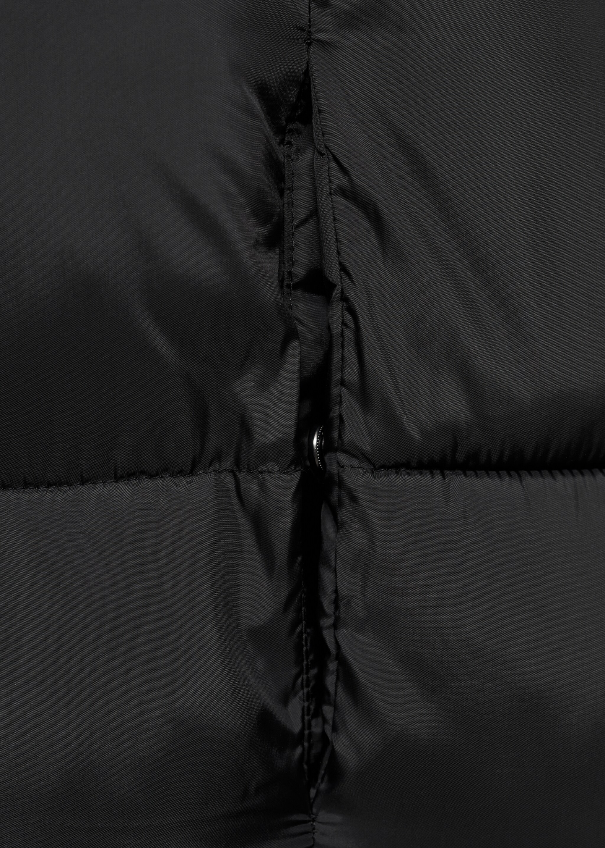 Quilted gilet with hood - Details of the article 0, Black. Ref: 77055637-00.