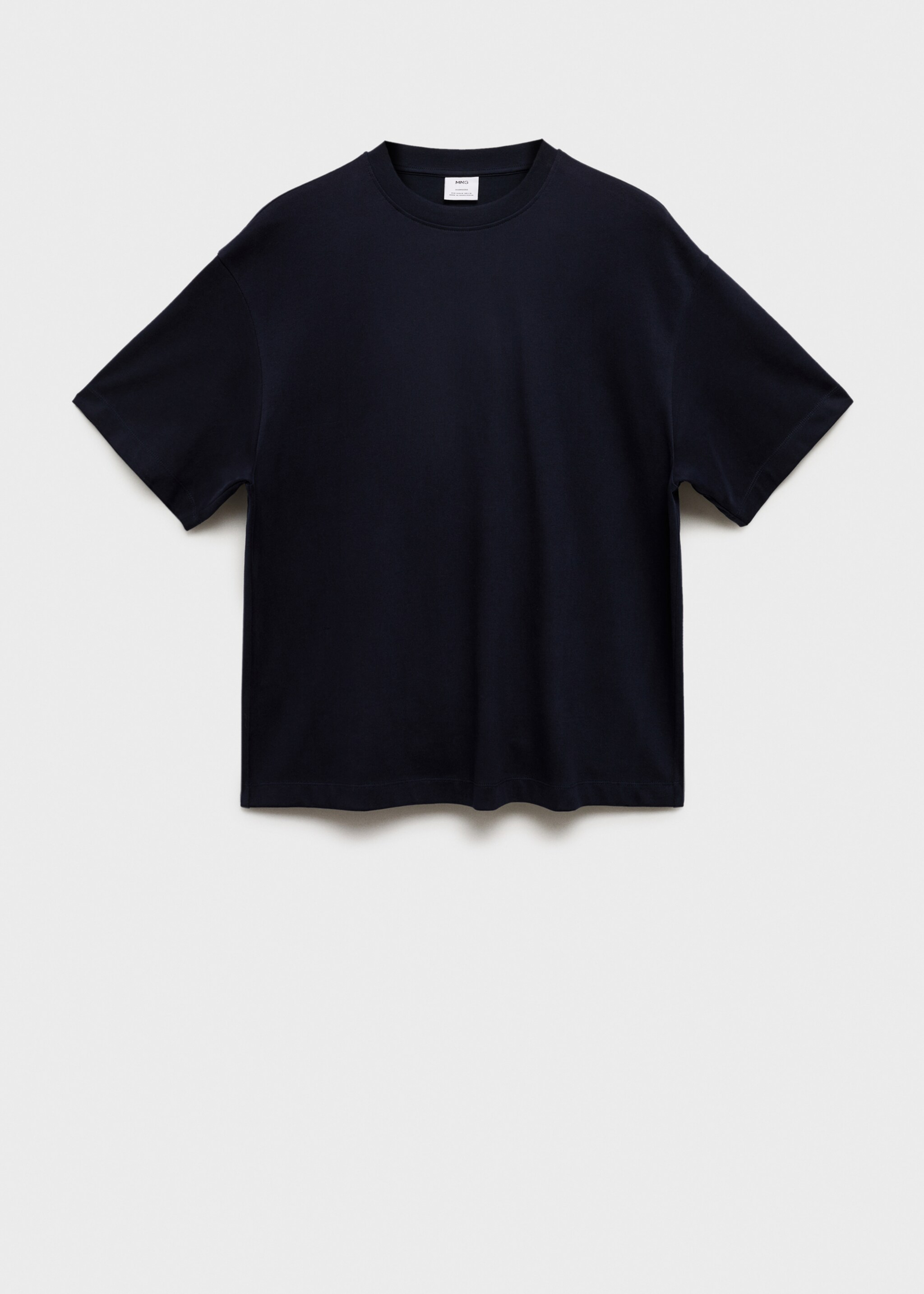 100% pamut oversize póló - Termék modell nélkül, Sötétkék. Ref: 77055638-00.
