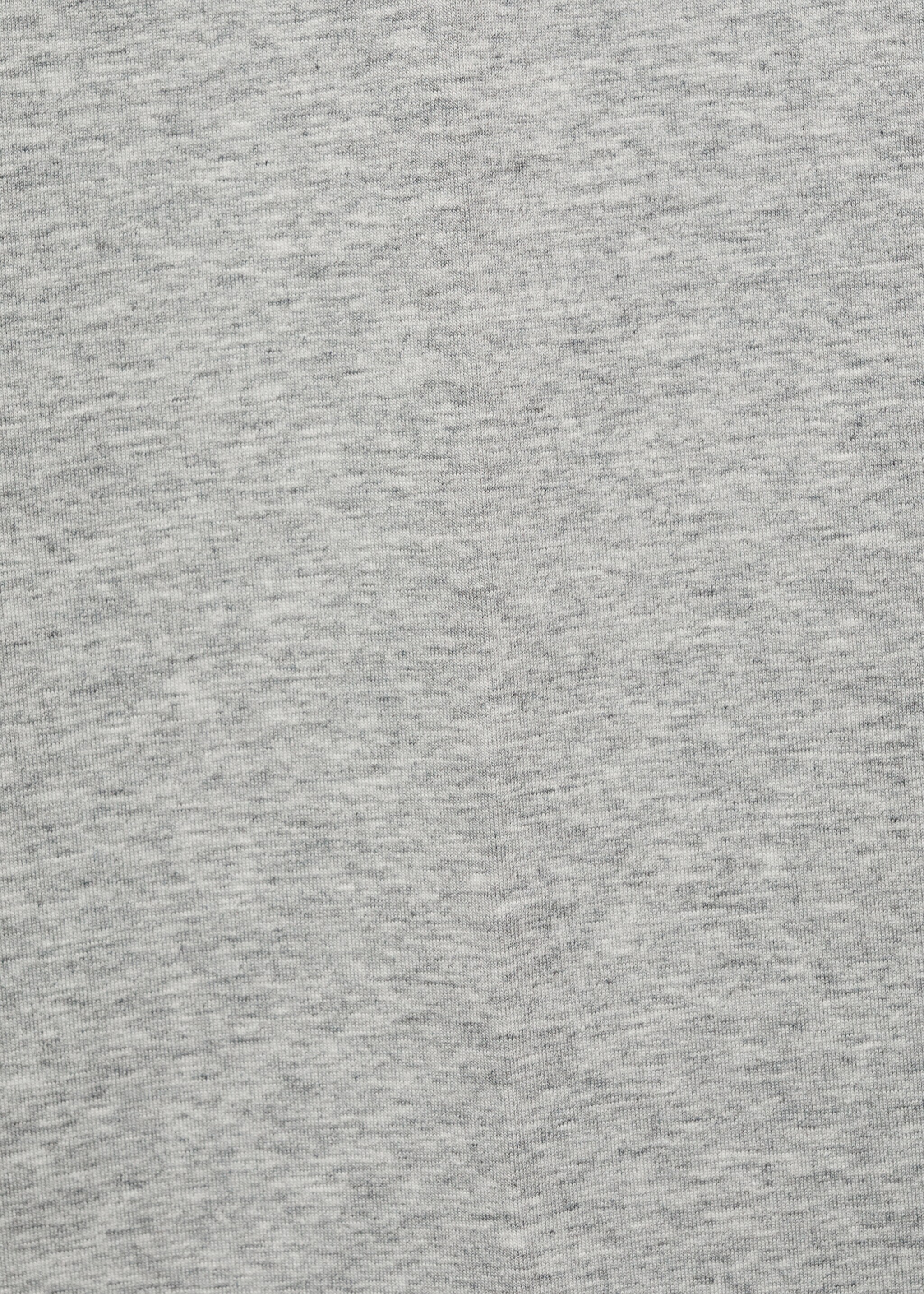 High-rise wide leg trousers - Details of the article 0, Medium Heather Grey. Ref: 77055640-00.