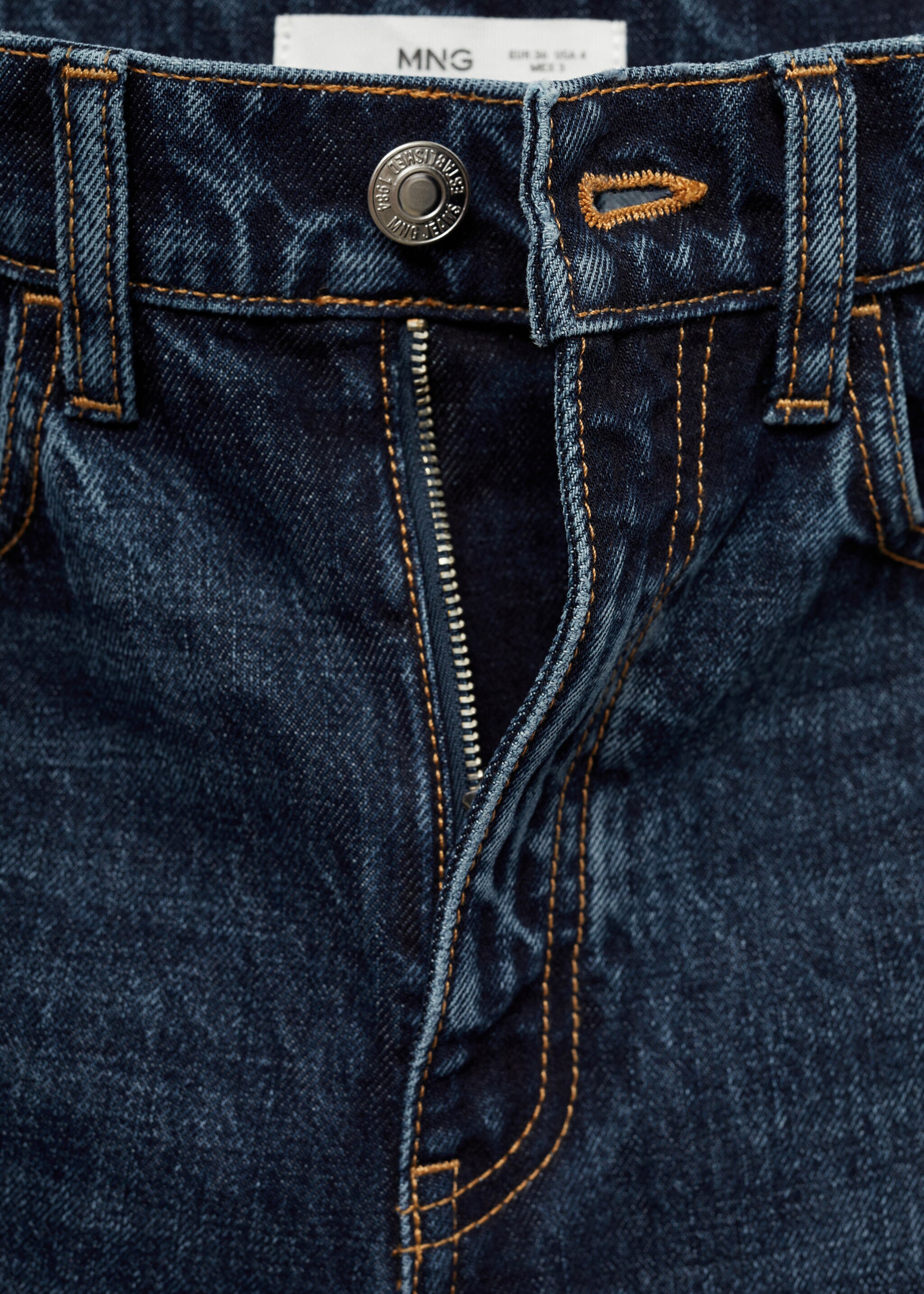 High waist straight jeans - Details of the article 8