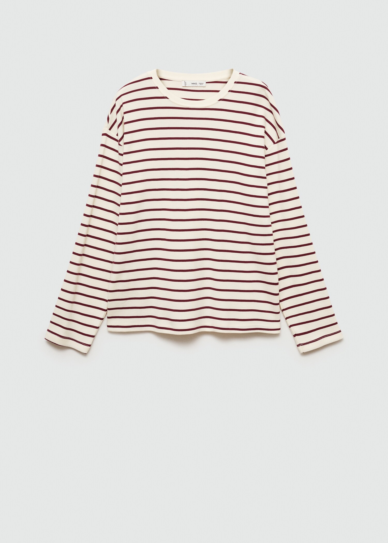 Striped knitted sweatshirt - Article without model