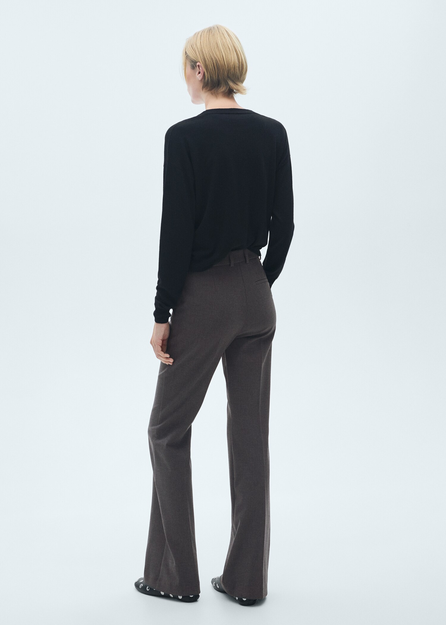 Pocket flared trousers - Reverse of the article