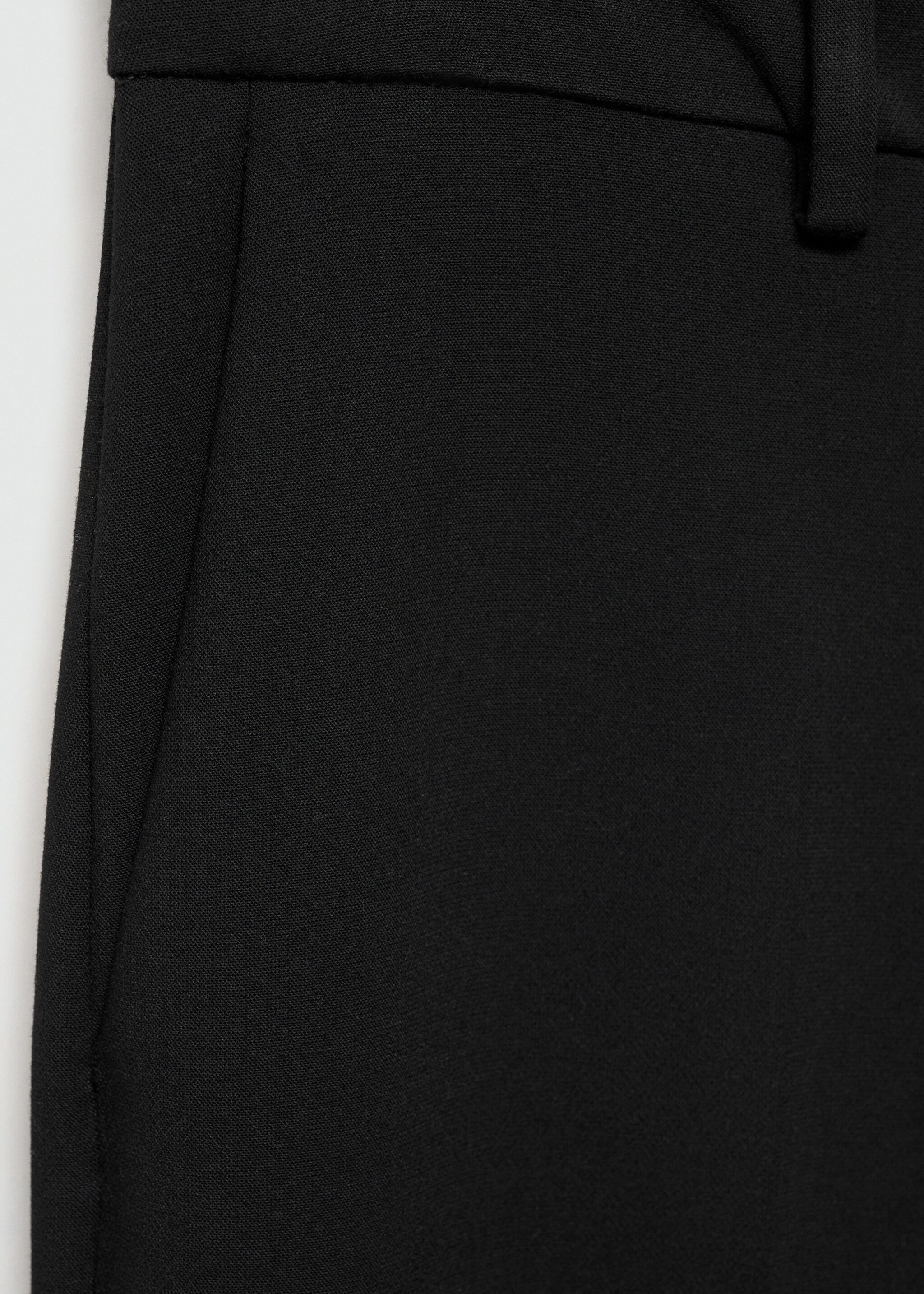 Pocket flared trousers - Details of the article 8, Black. Ref: 77055649-00.