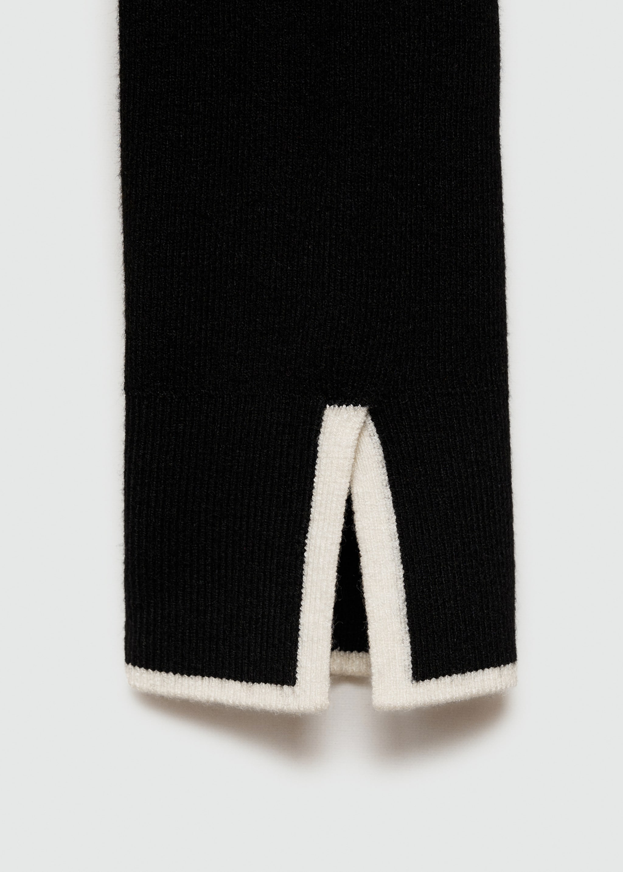 Button knit cardigan - Details of the article 0, Black. Ref: 77055652-00.