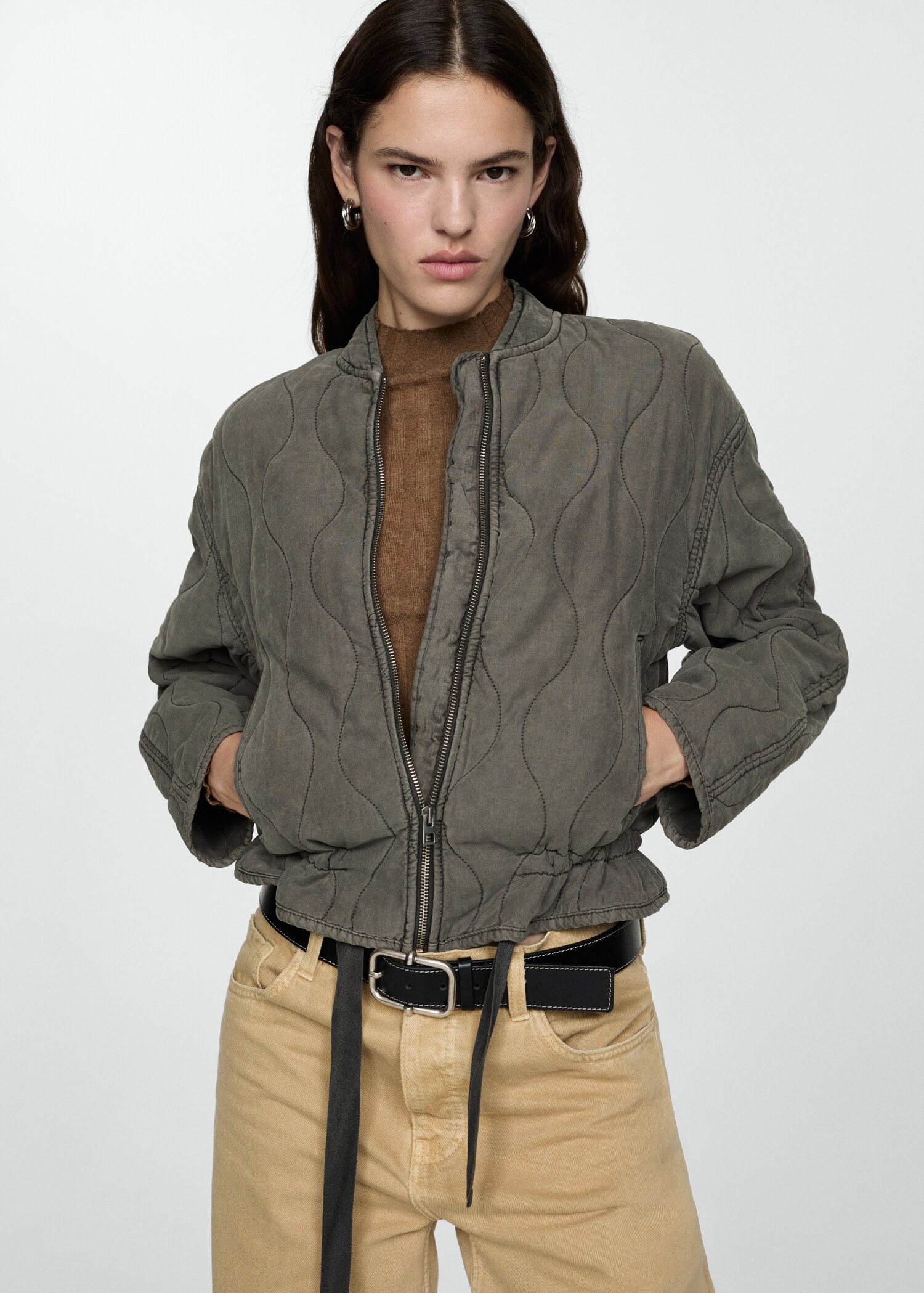 Quilted pucker jacket - Medium plane