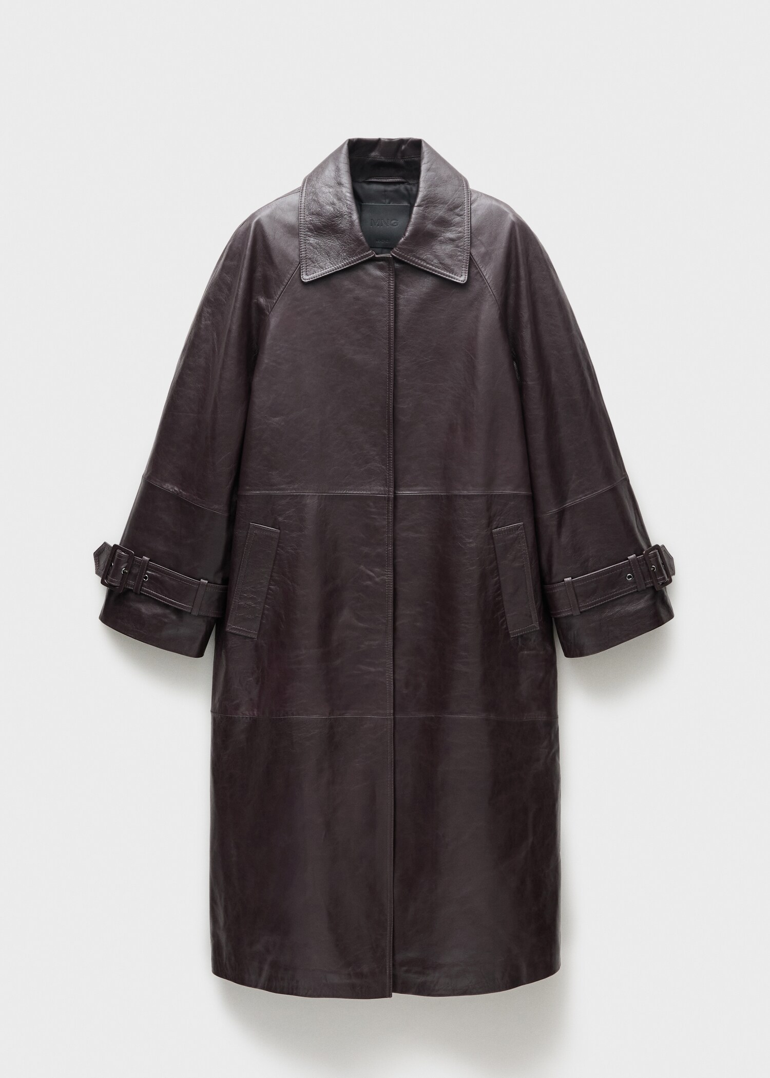 Oversized jas 100% leer - Artikel zonder model