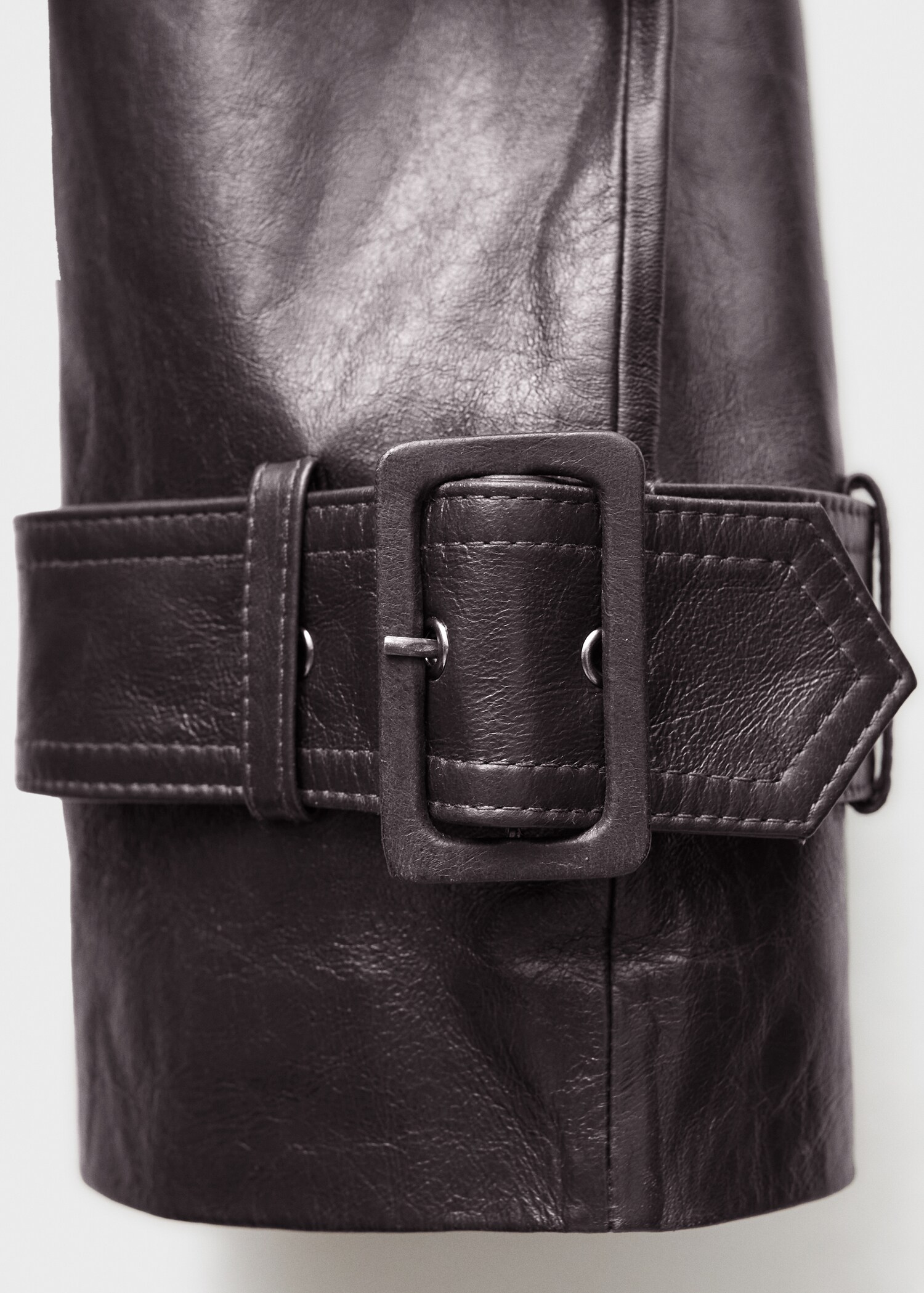 Oversized jas 100% leer - Detail van het artikel 0