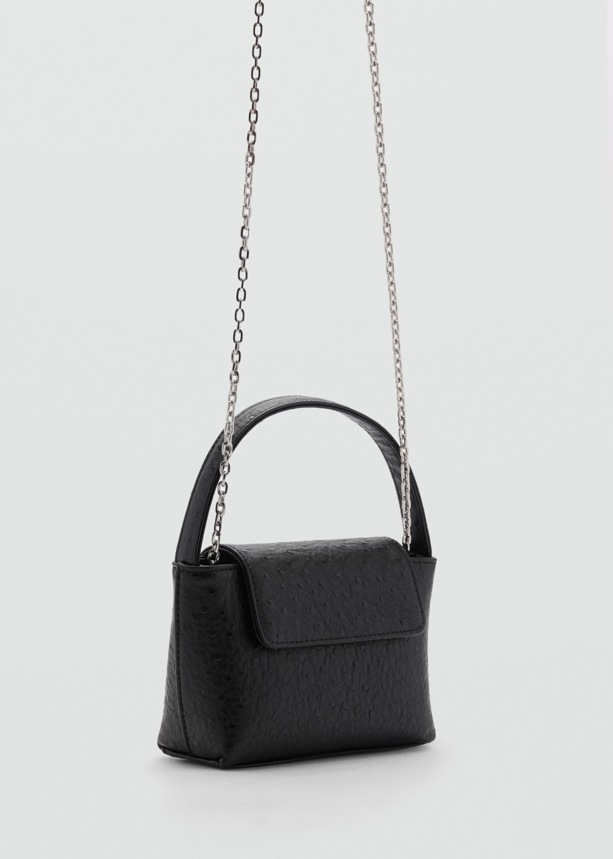 Flap chain bag - Medium plane, Black. Ref: 77055662-00.