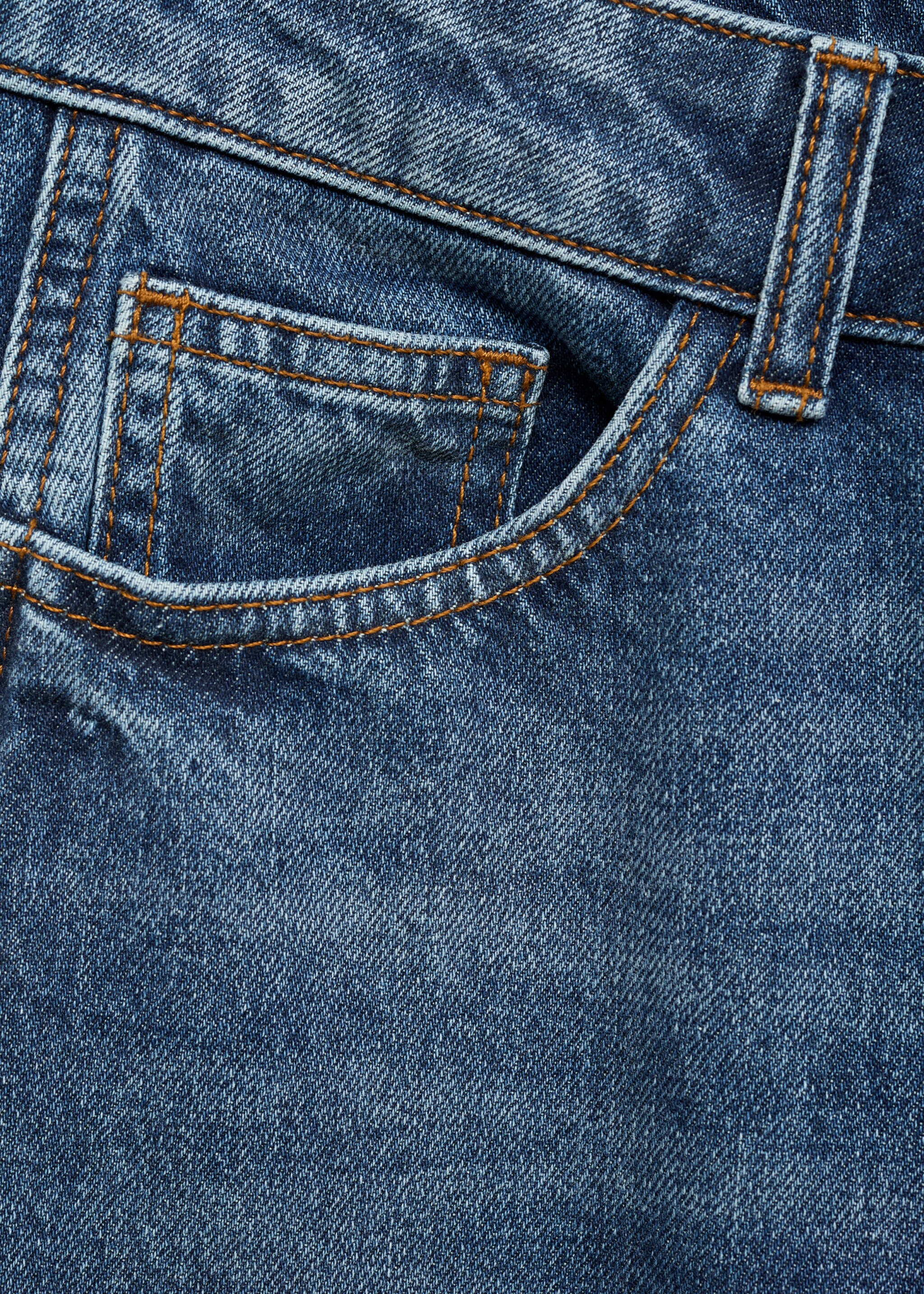 High-waist balloon jeans - Details of the article 0, Dark Blue. Ref: 77055666-00.
