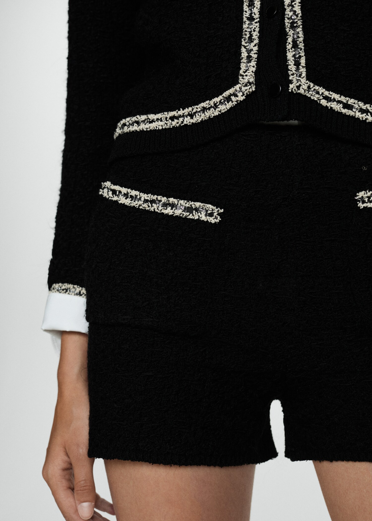 Shorts tweed bolsillos - Detalle del artículo 6
