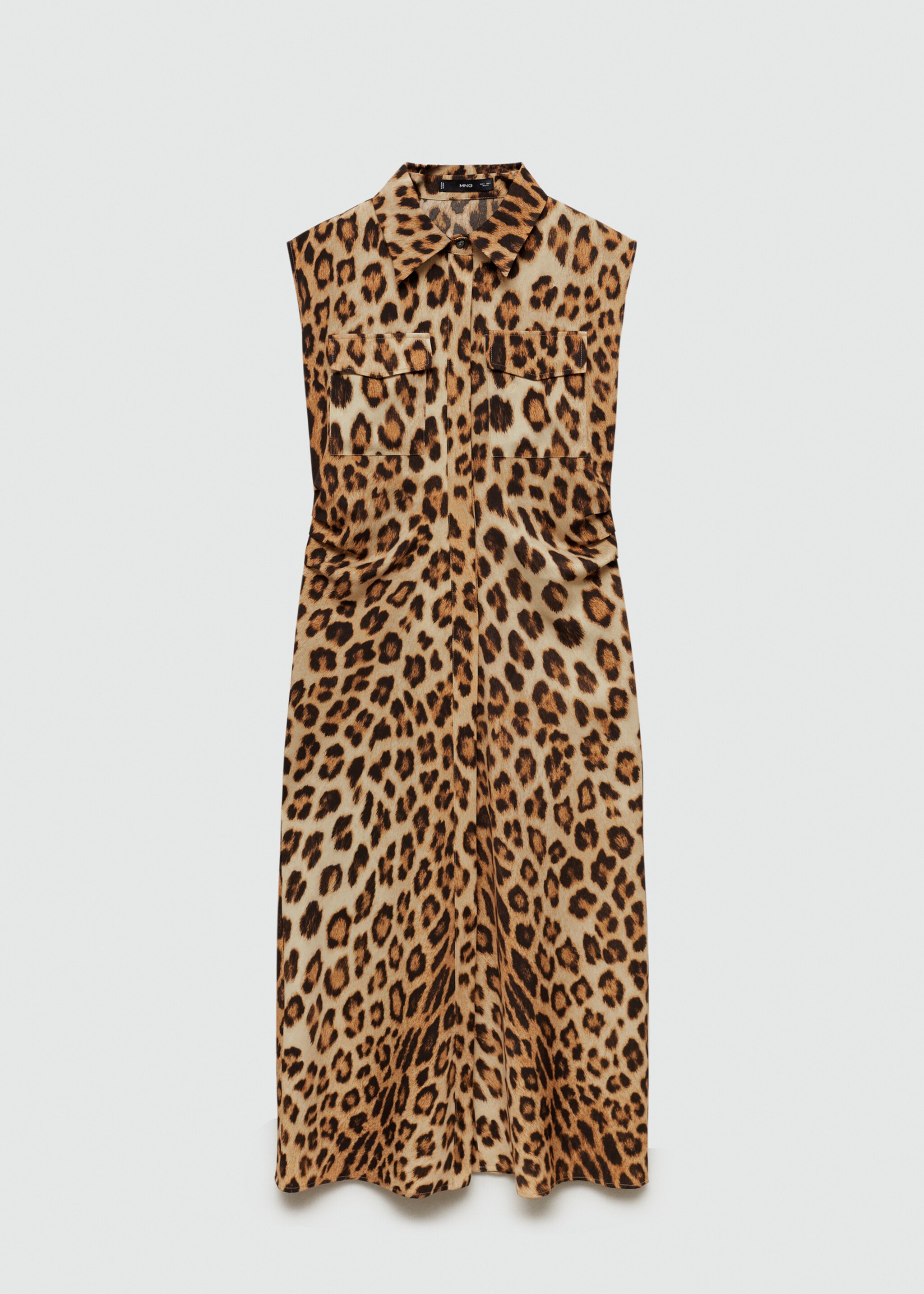 Hemdkleid mit Leopardenmuster - Artikel ohne Model, Braun. Ref: 77055668-00.