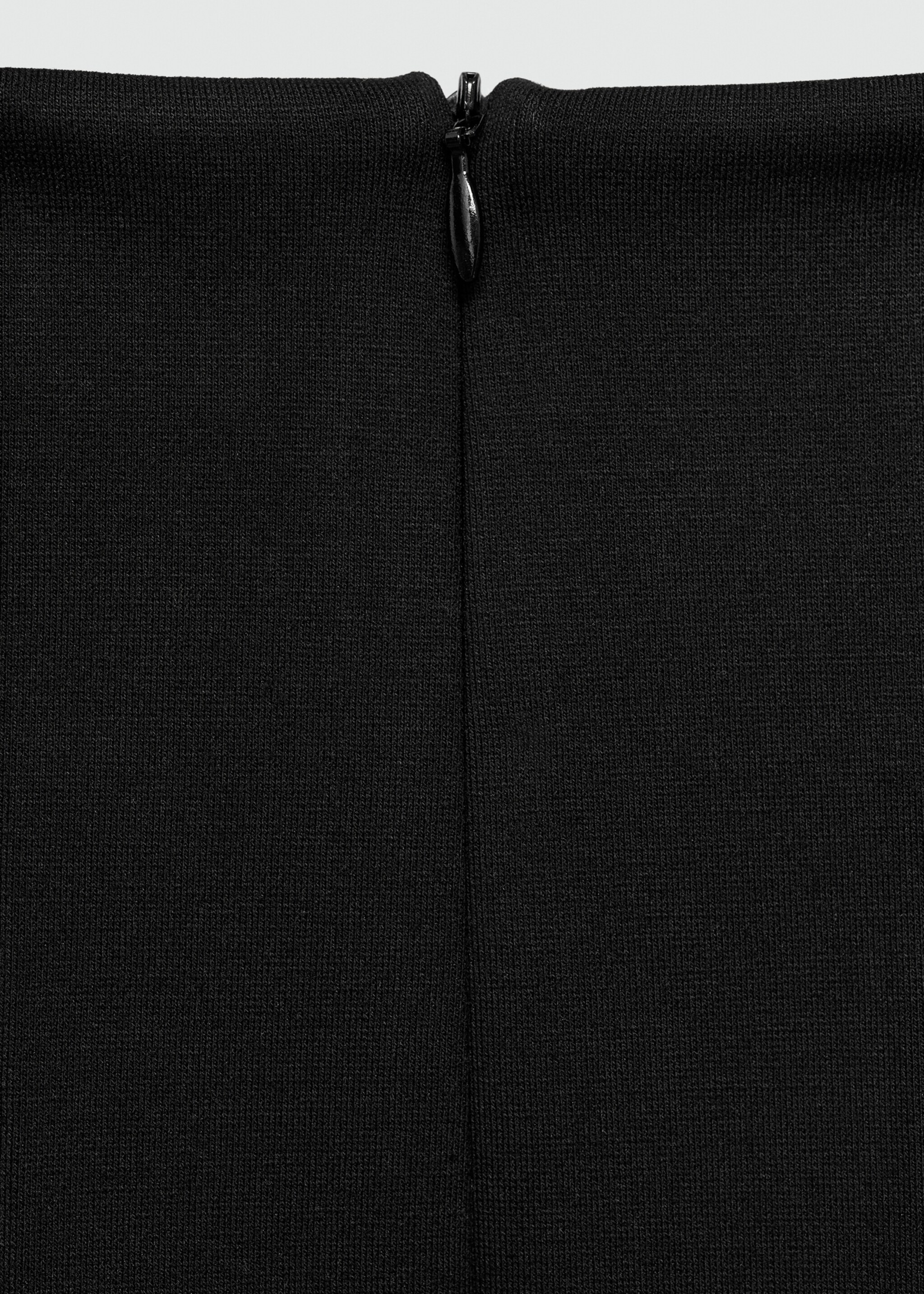 Belt long jumpsuit - Details of the article 8, Black. Ref: 77055672-00.