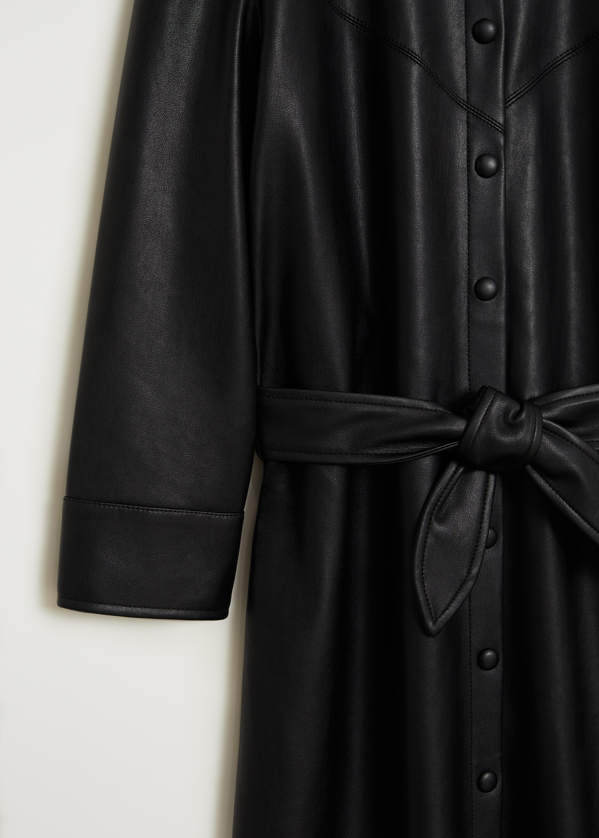Vestido camisero efecto piel - Detalle del artículo 8