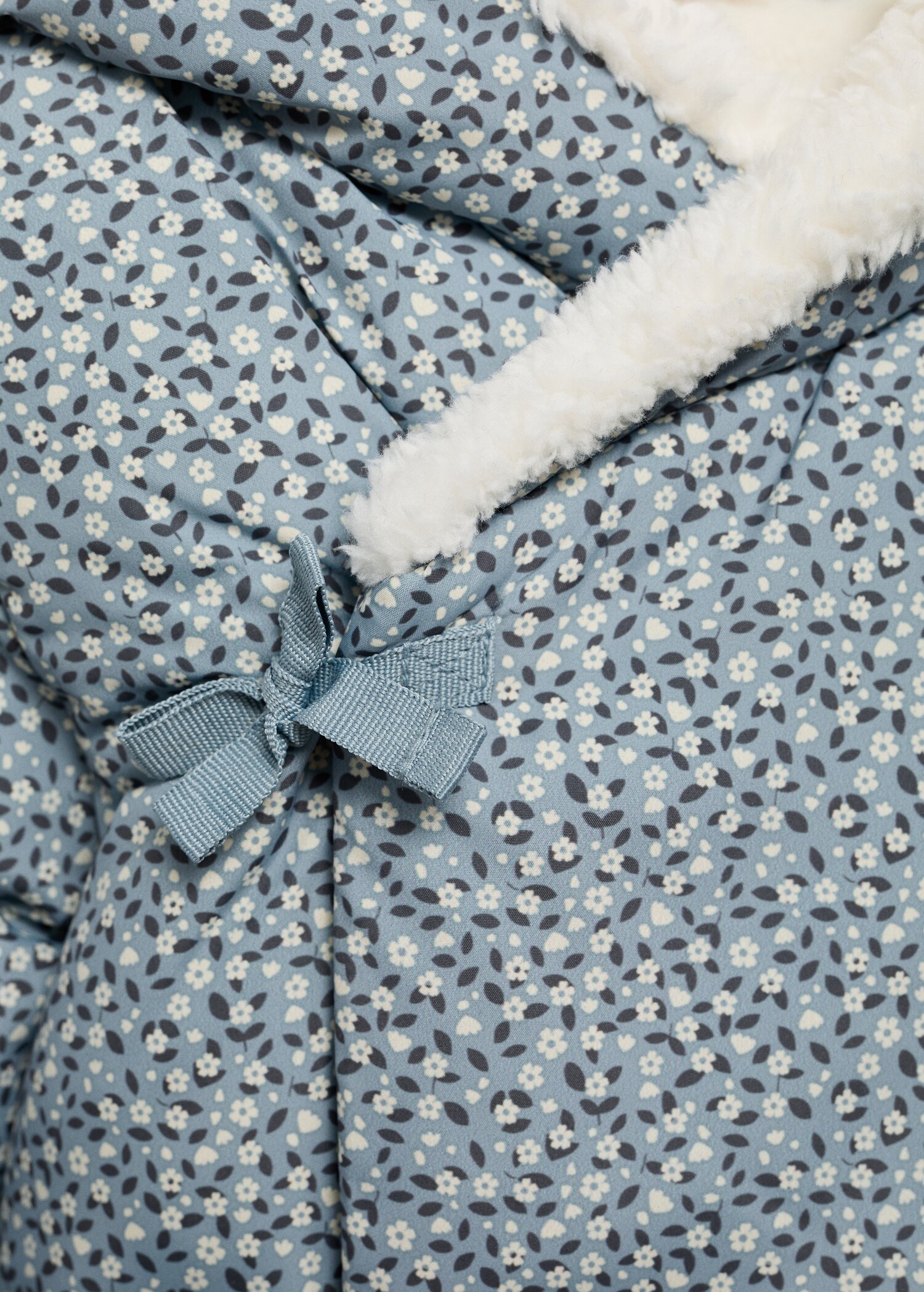 Anorak en imprimé fleuri imitation fourrure - Détail de l'article 8