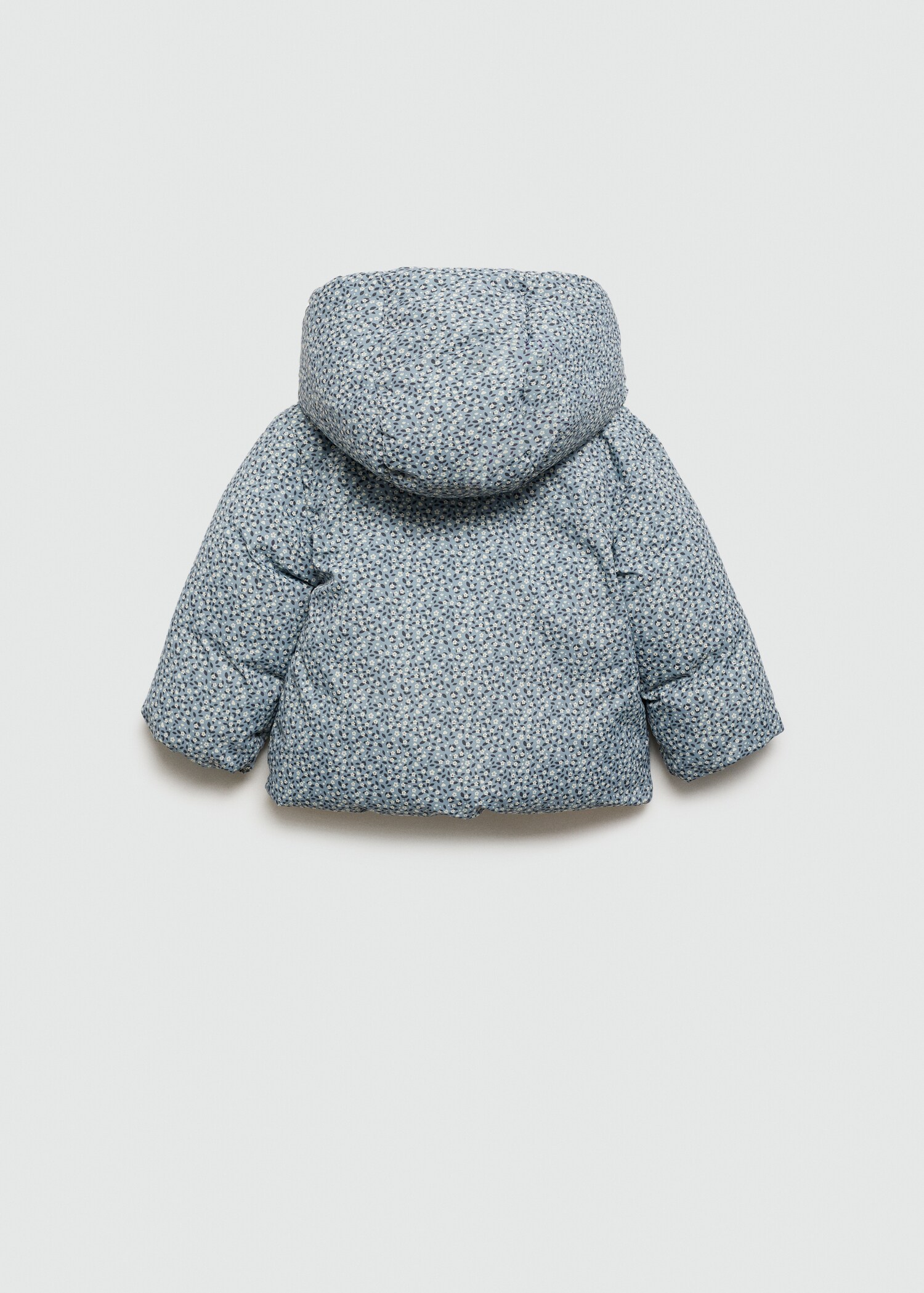 Anorak en imprimé fleuri imitation fourrure - Verso de l’article