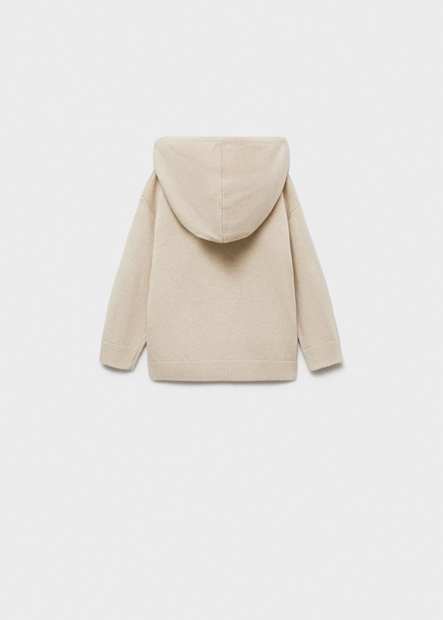 Hooded knit sweater - Reverse of the article