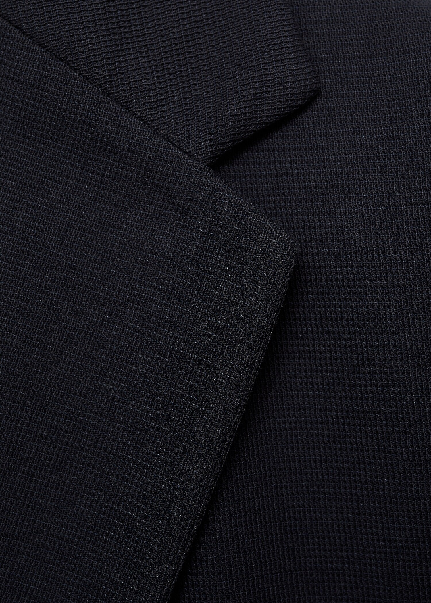 Slim Fit-Baumwollblazer mit Mikrostruktur - Detail des Artikels 8