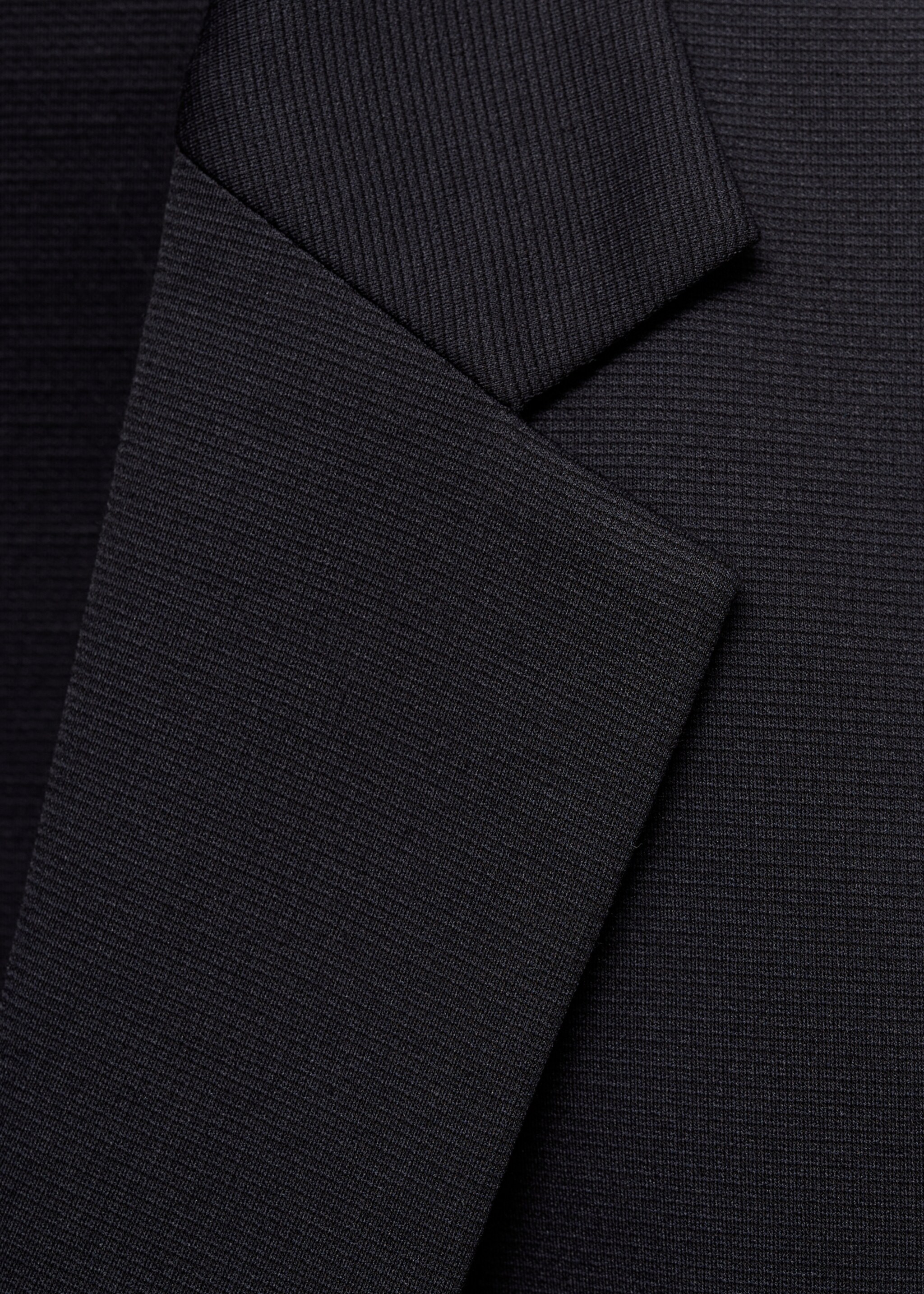 Americana traje antiarrugas tejido stretch - Detalle del artículo 8, Azul marino oscuro. Ref: 77055971-00.
