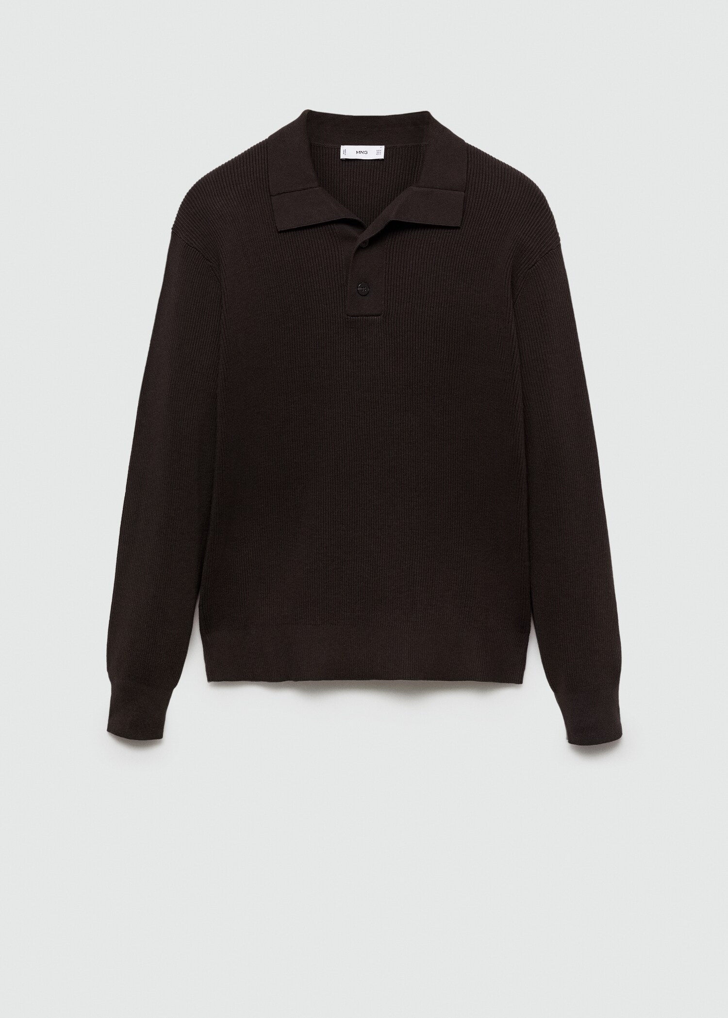 Polo punto fino algodón canalé - Artículo sin modelo