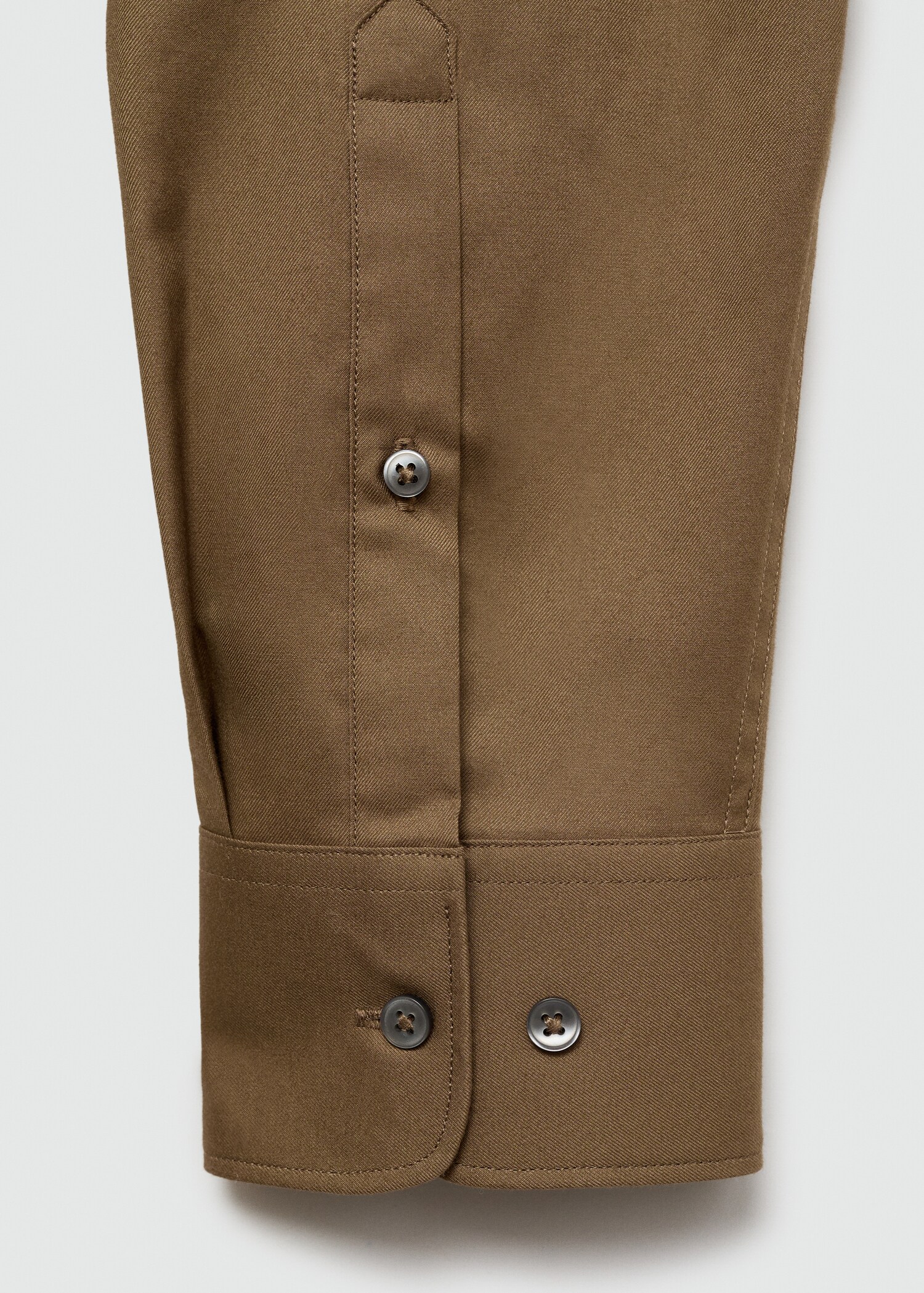 100% cotton twill regular-fit shirt - Details of the article 0