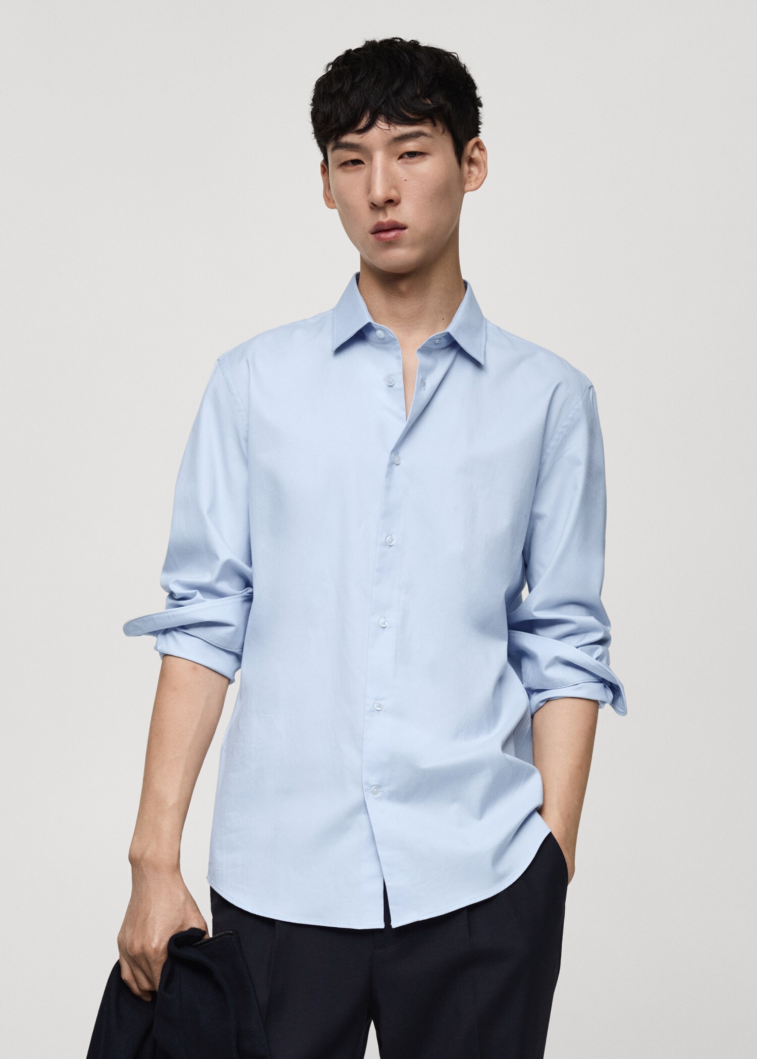 100% cotton twill regular-fit shirt - Medium plane