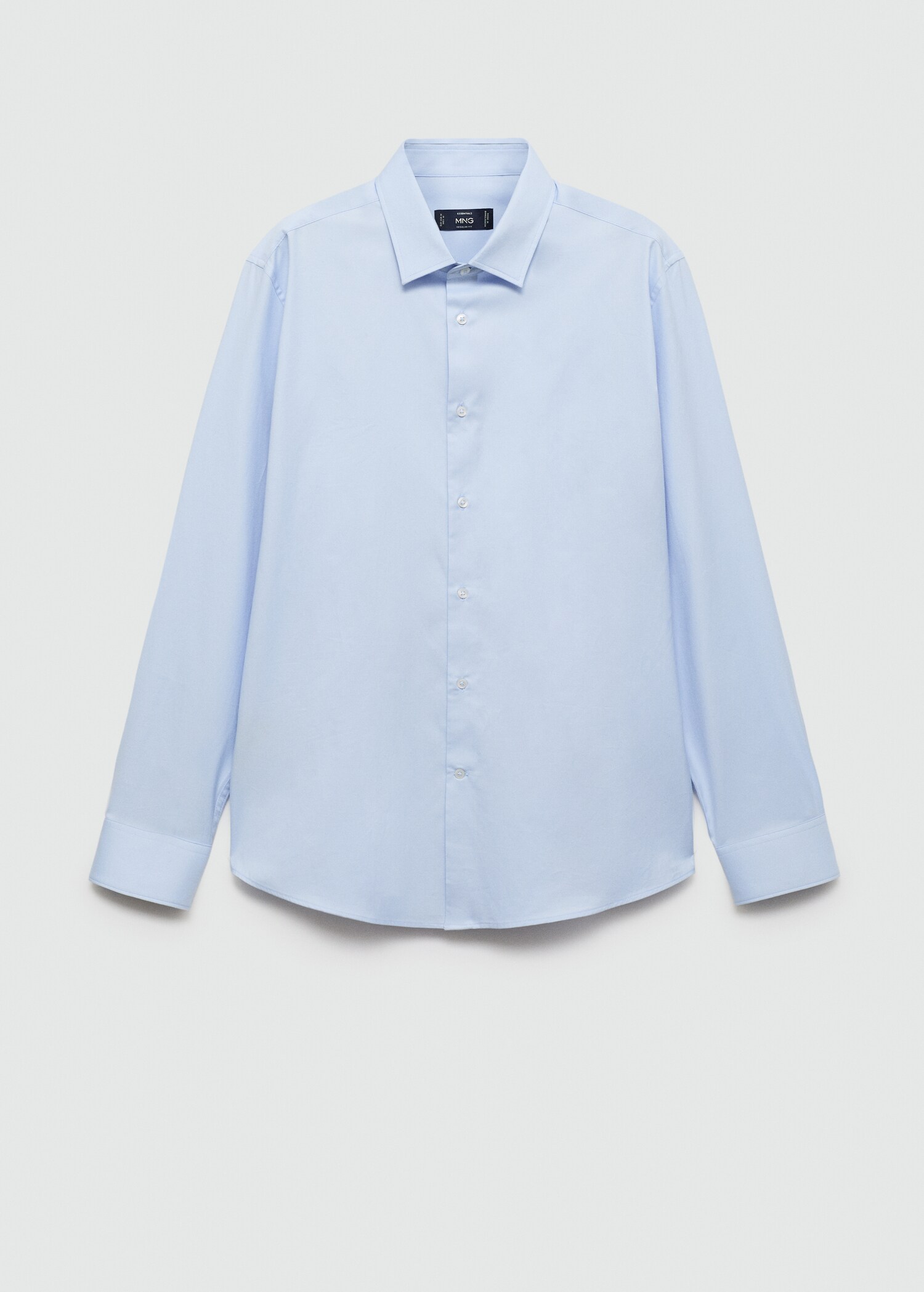 100% cotton twill regular-fit shirt - Article without model