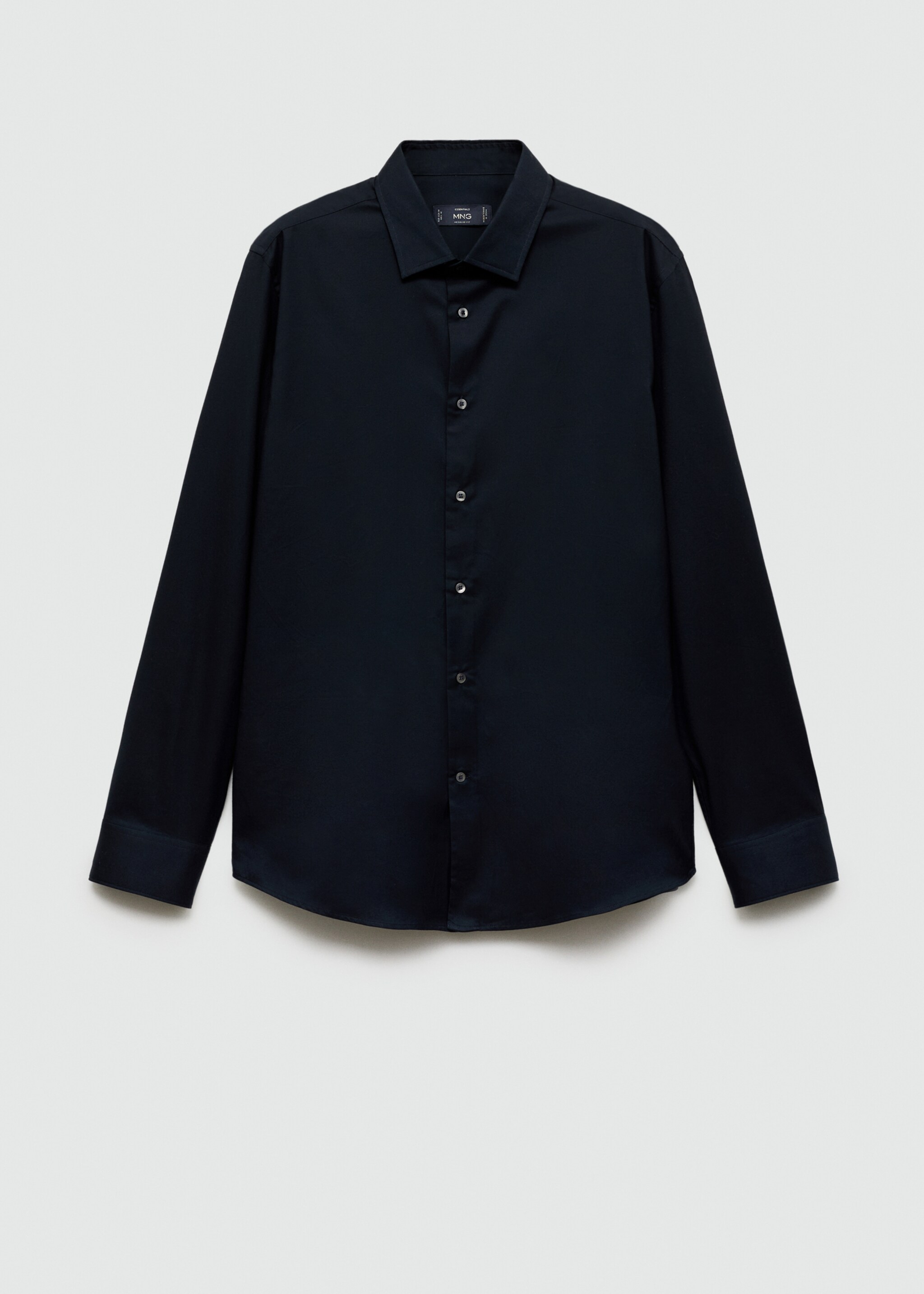 Chemise 100 % coton twill regular-fit - Article sans modèle, Bleu marine foncé. Ref: 77055975-00.