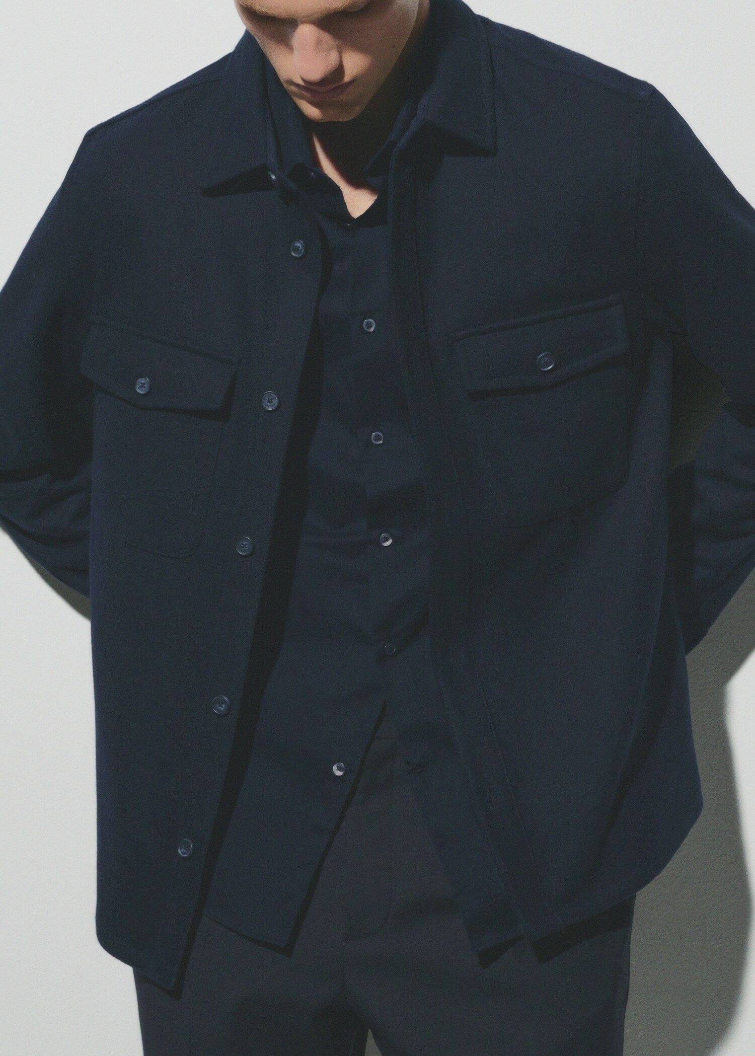 100% cotton twill regular-fit shirt - Details of the article 3