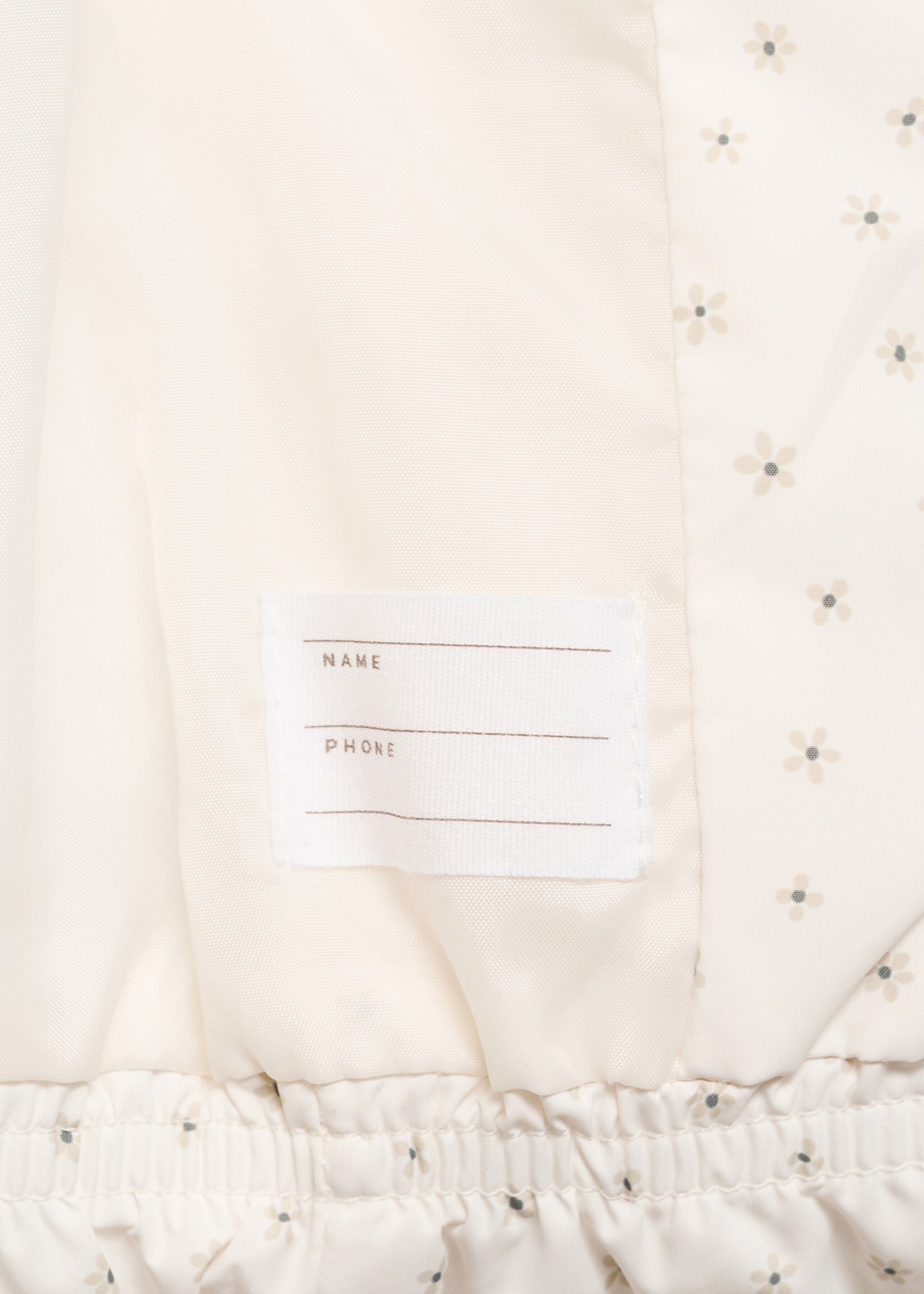 Flowers print quilted anorak - Details of the article 0, Off White. Ref: 77055980-00.