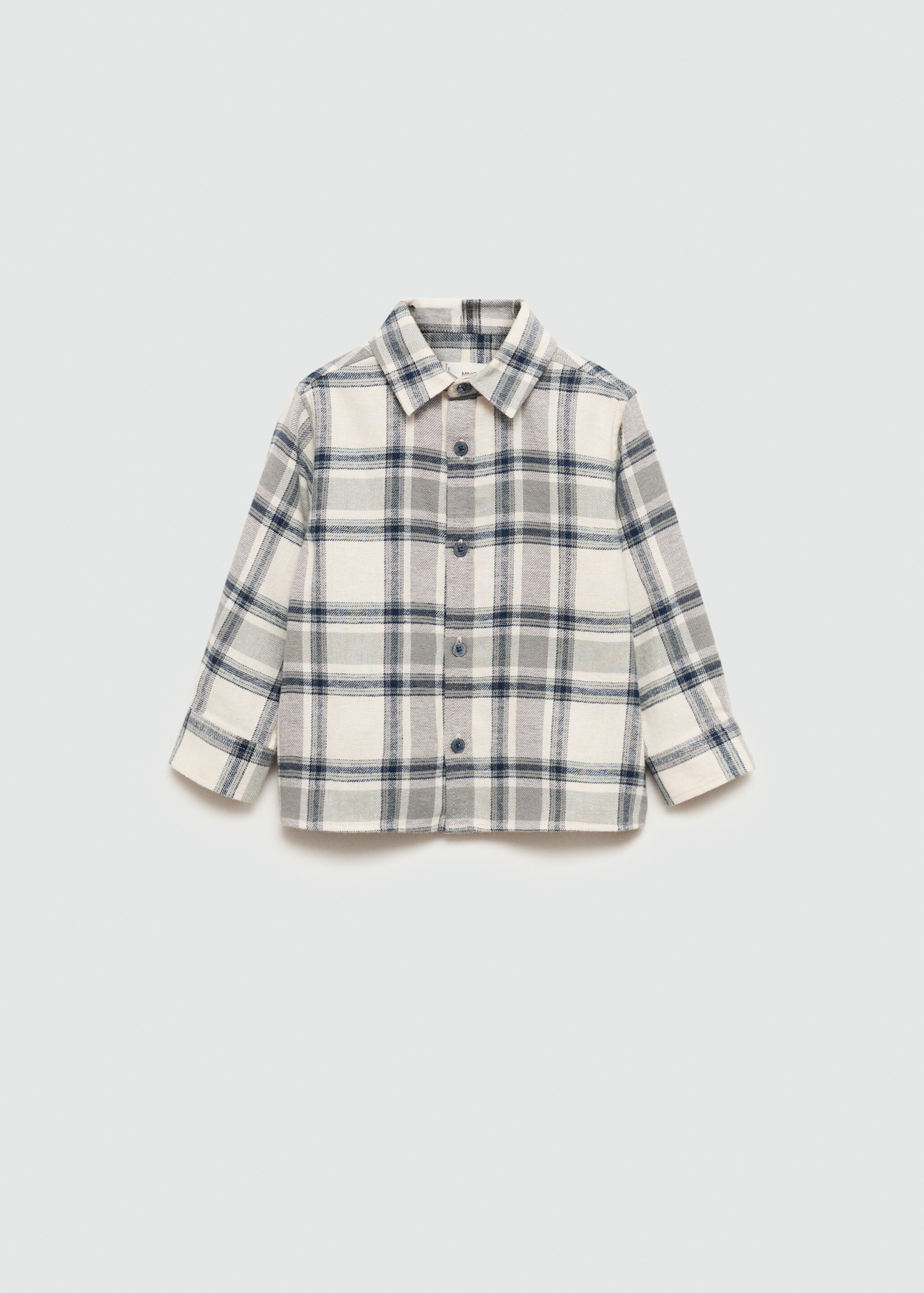 Camisa algodón cuadros - Artículo sin modelo, Crudo. Ref: 77055981-00.