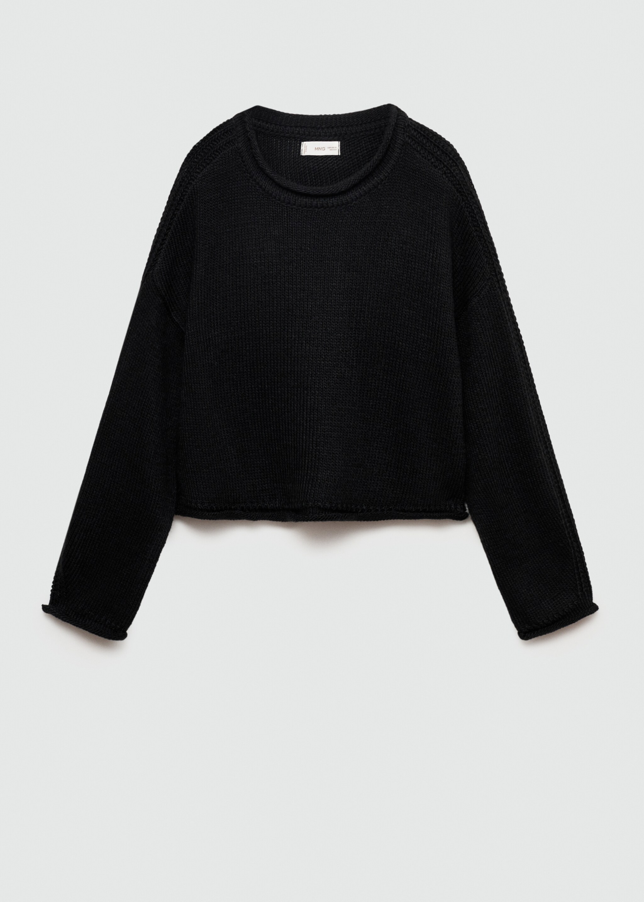 Knit sweater - Article without model, Black. Ref: 77055983-00.
