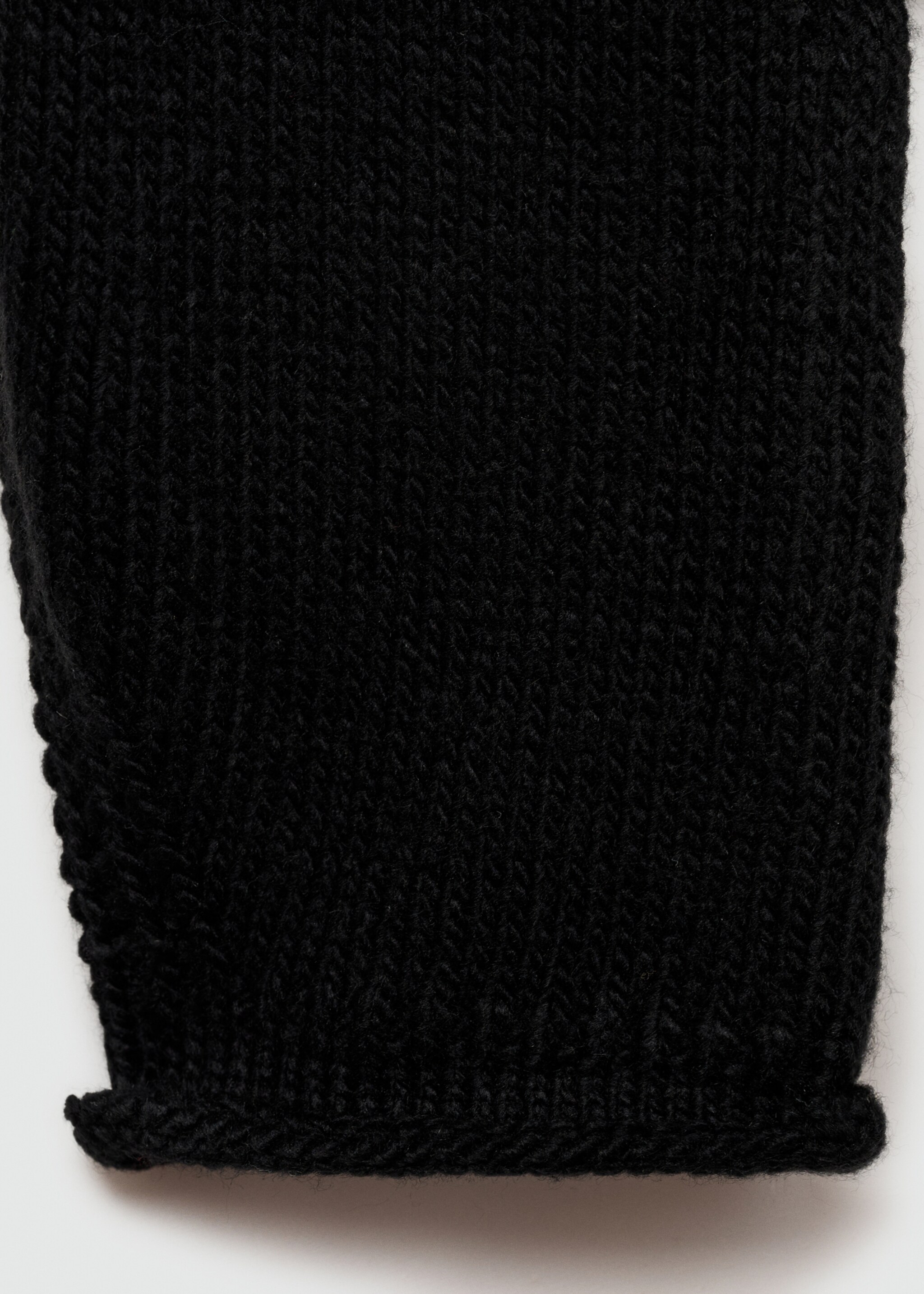 Knit sweater - Details of the article 0, Black. Ref: 77055983-00.