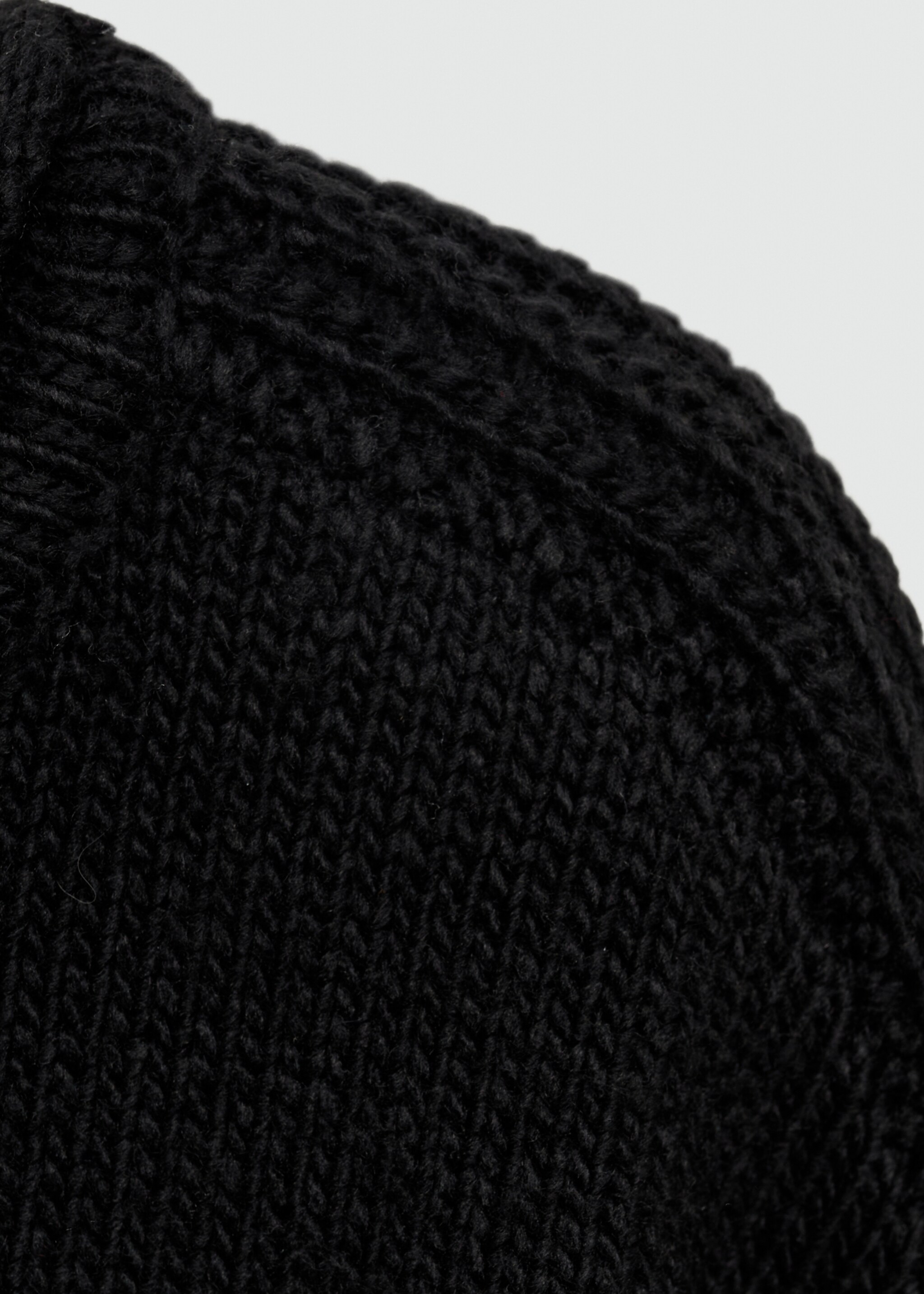 Knit sweater - Details of the article 8, Black. Ref: 77055983-00.