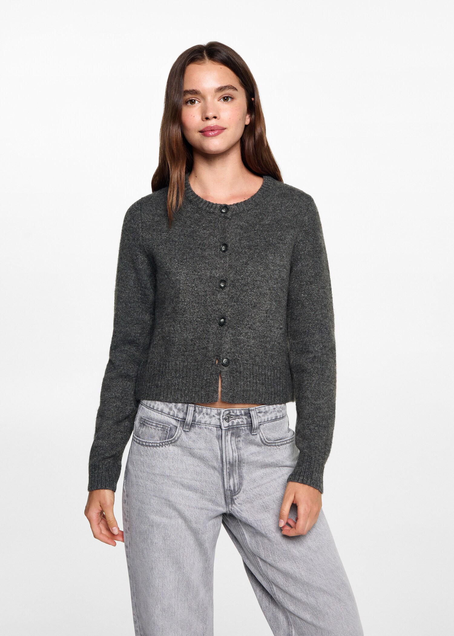 Button knit cardigan - Medium plane