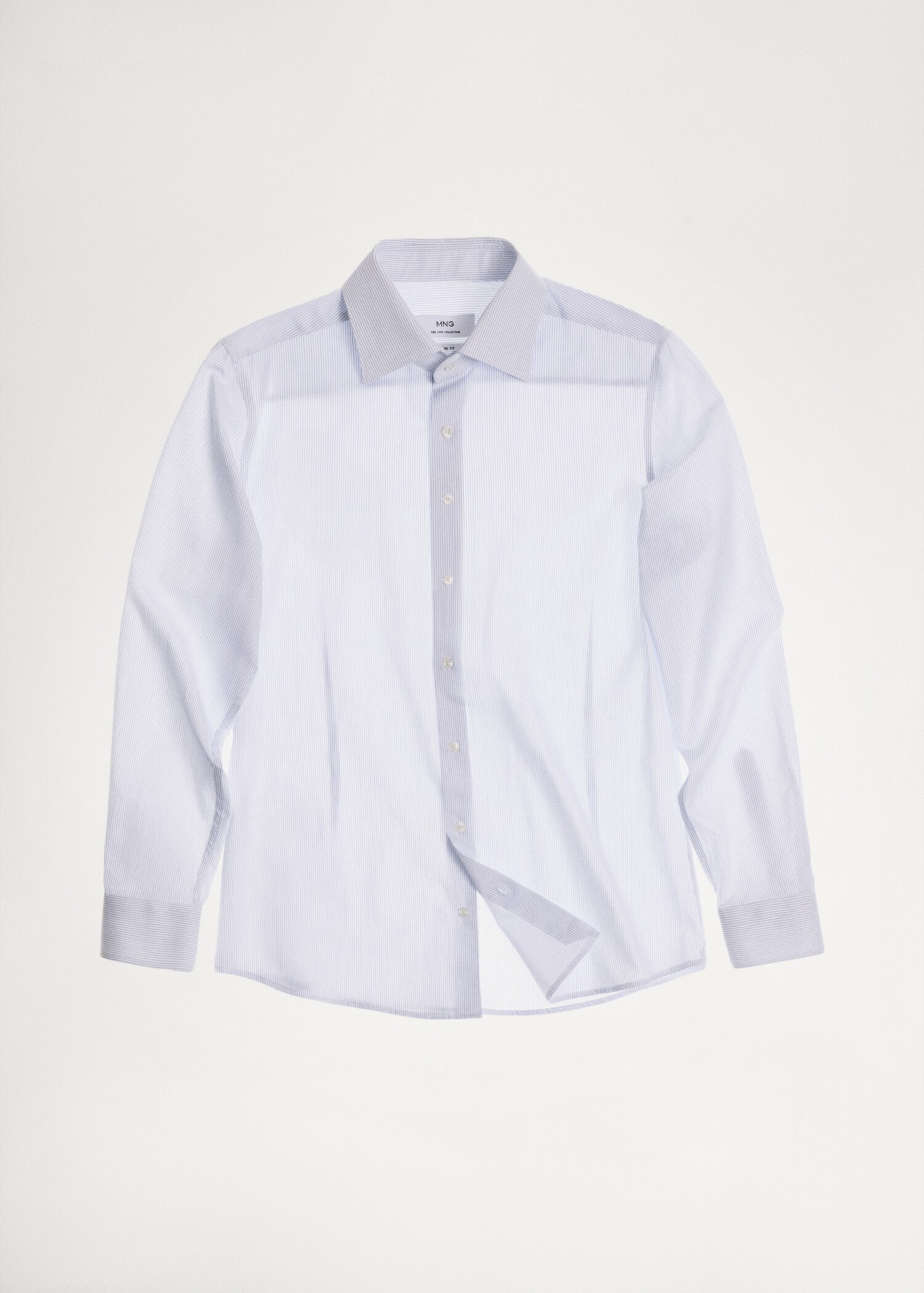 100% cotton slim-fit striped shirt - Details of the article 5