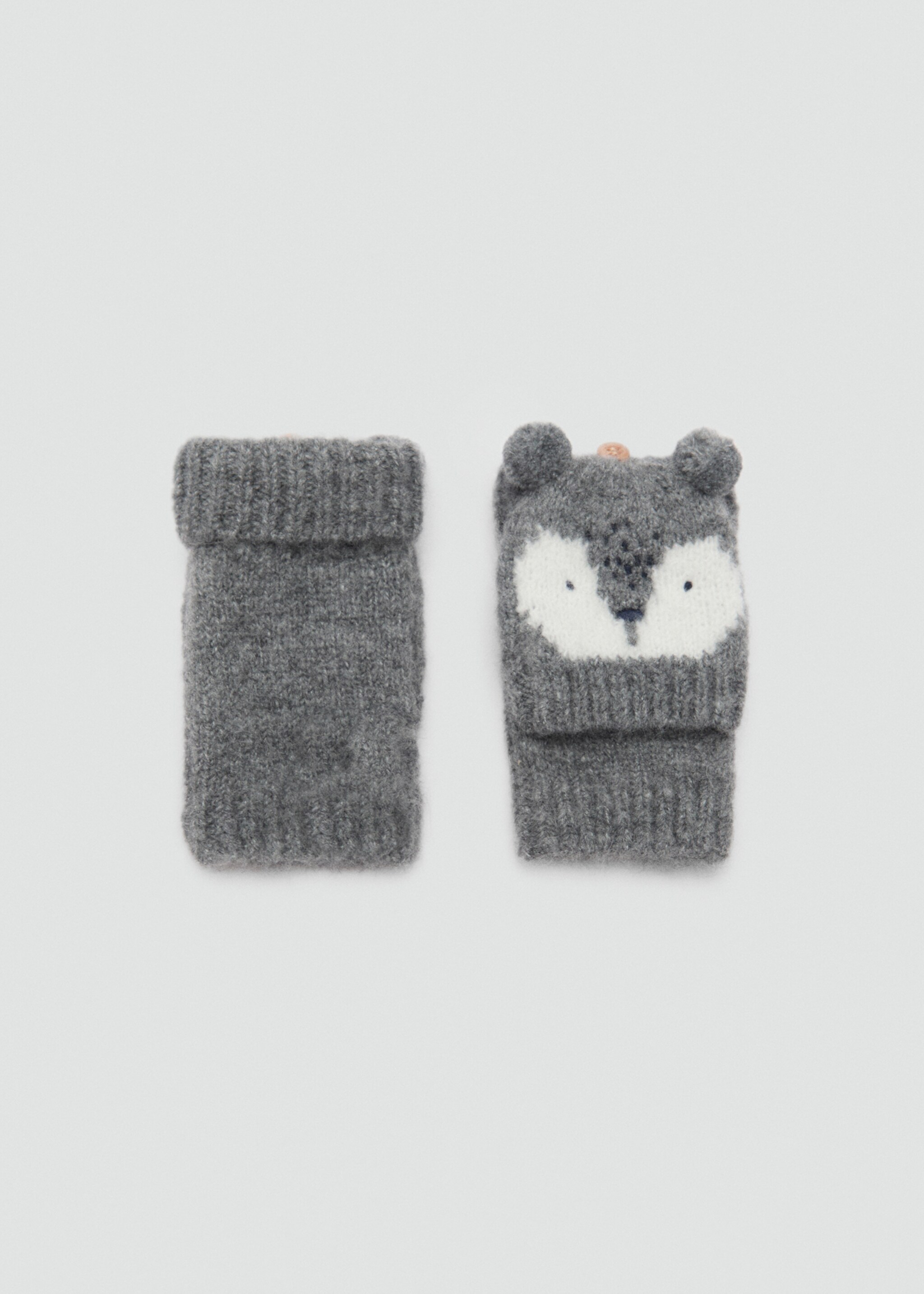 Raccoon gloves - Article without model, Grey. Ref: 77055991-00.