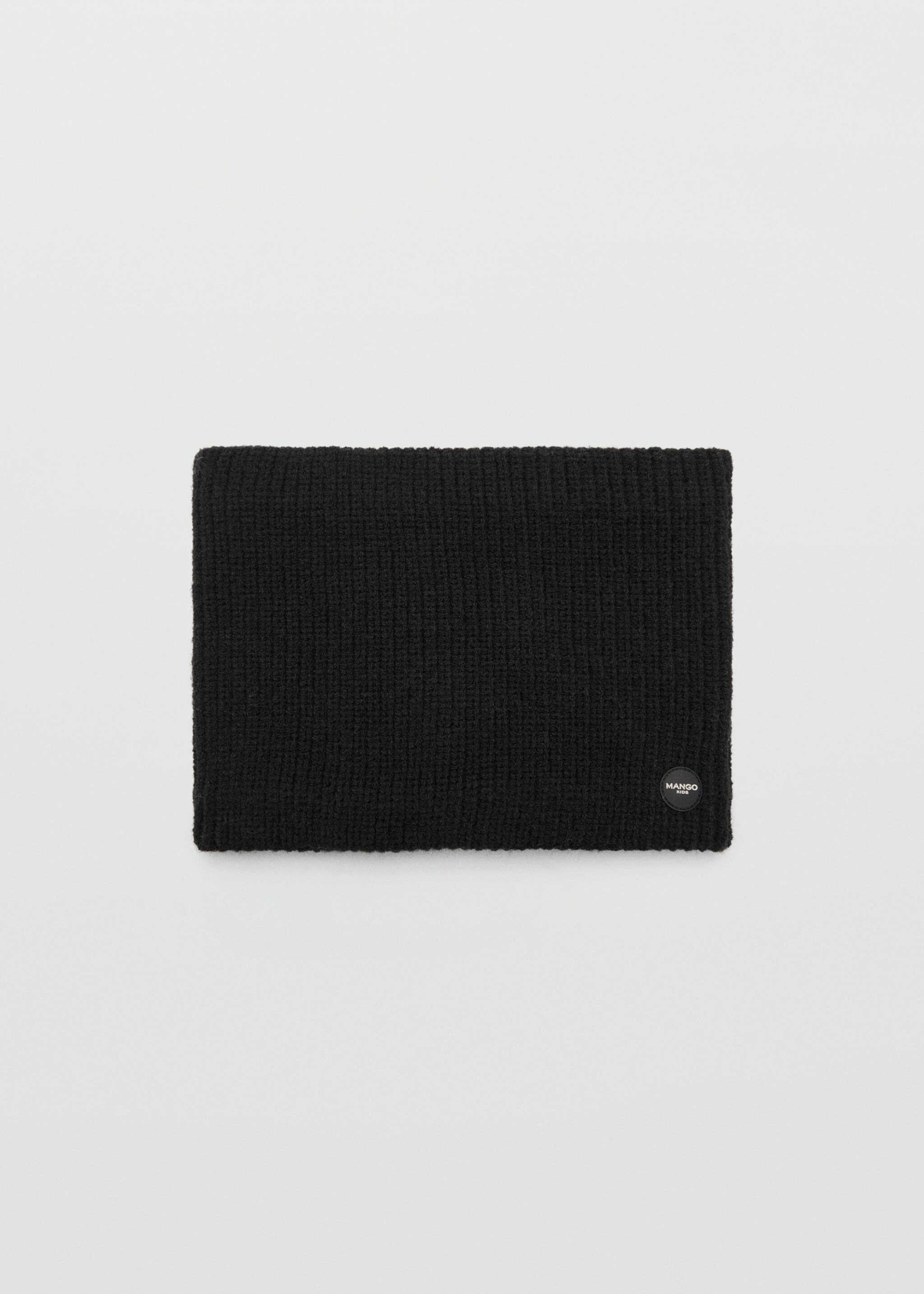 Knit scarf - Article without model, Black. Ref: 77055992-00.