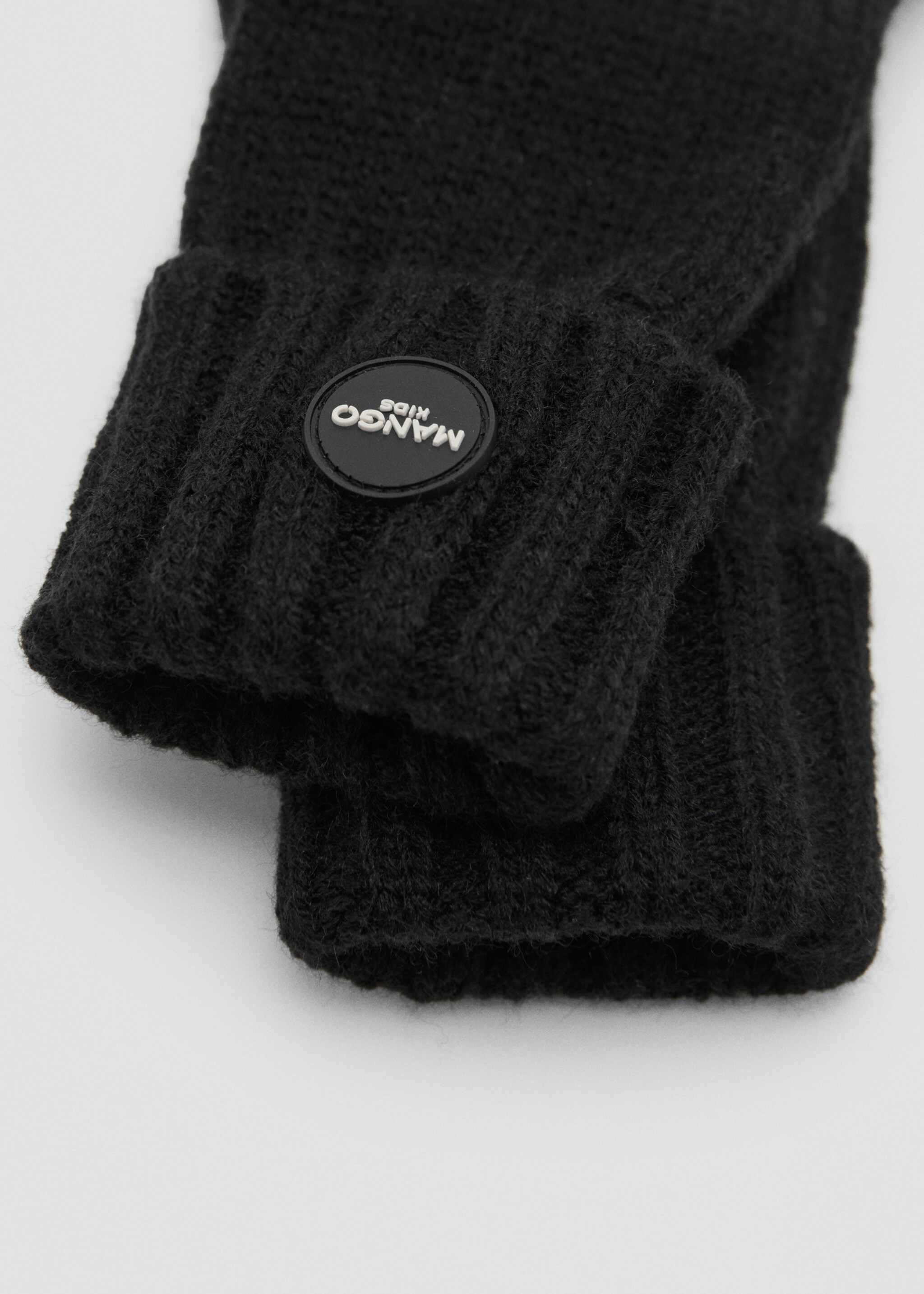 Knit gloves - Medium plane, Black. Ref: 77055993-00.