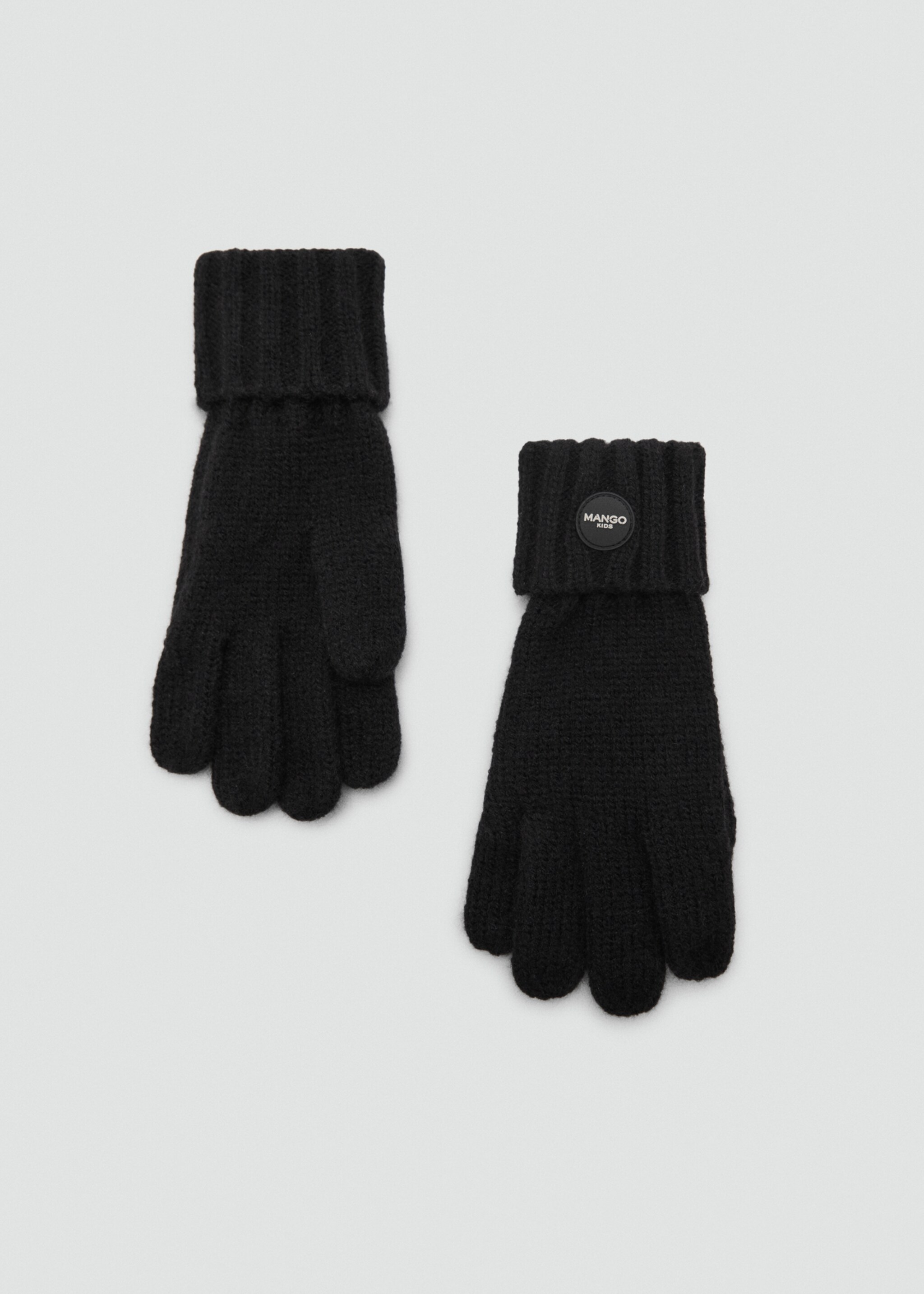 Knit gloves - Article without model, Black. Ref: 77055993-00.