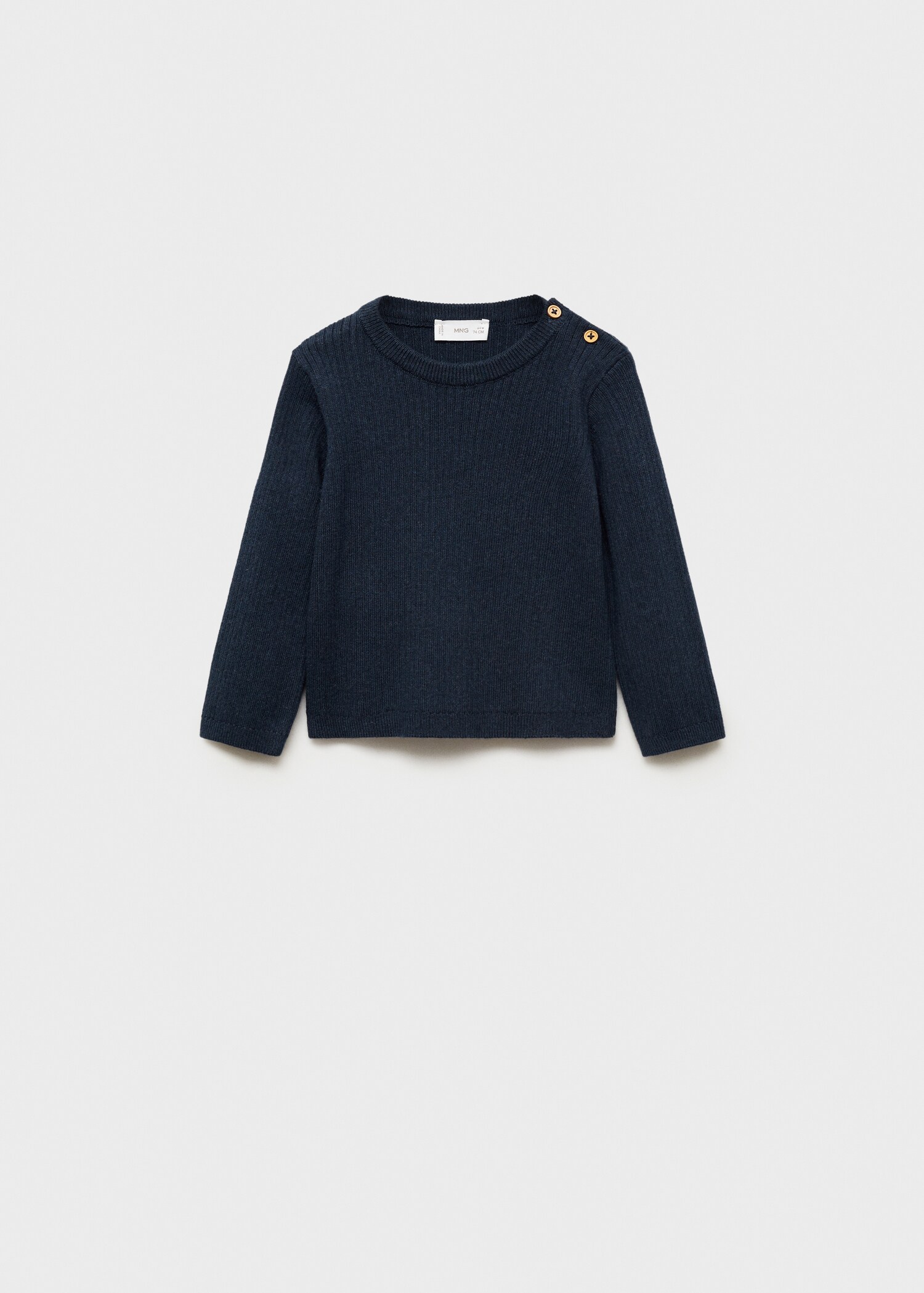 Ribbed knit sweater - Article without model