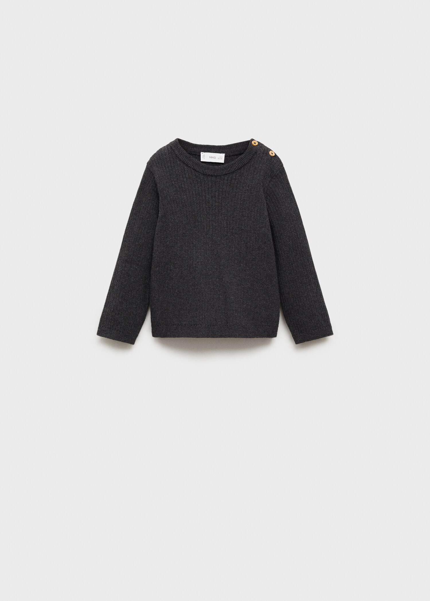 Ribbed knit sweater - Article without model