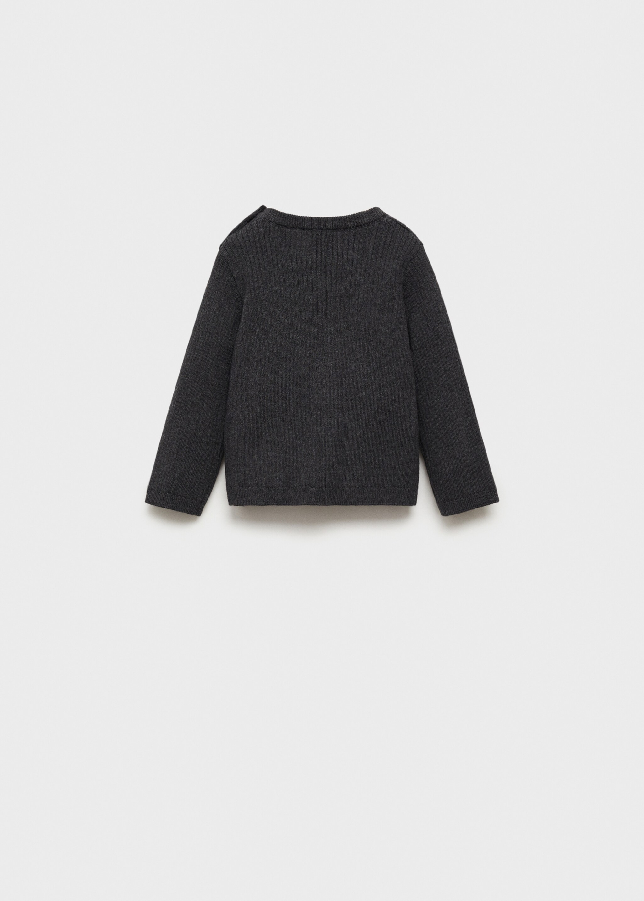 Jersey punto canalé - Reverso del artículo, Gris oscuro vigoré. Ref: 77055995-00.