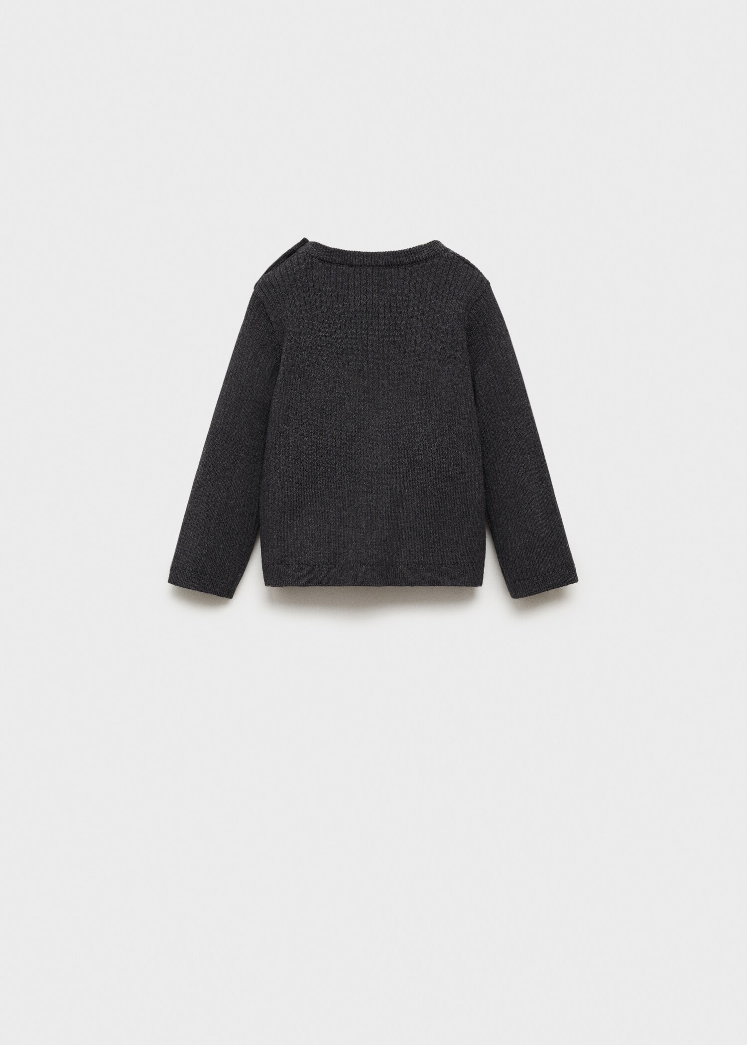 Ribbed knit sweater - Reverse of the article