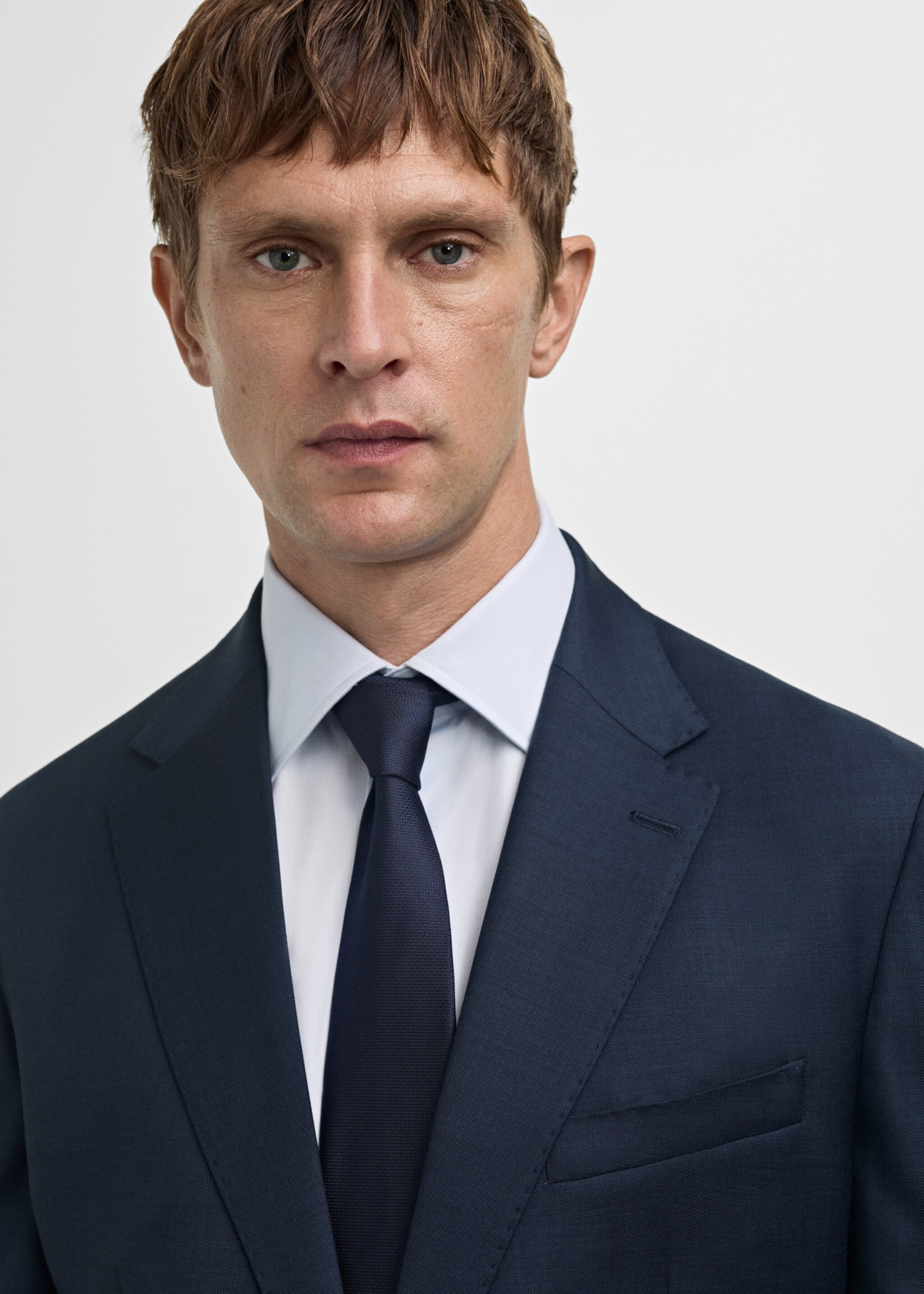 Marynarka garniturowa Venice z 100% wełny dziewiczej - Szczegóły artykułu 1, Ciemnogranatowy. Ref: 77056005-00.